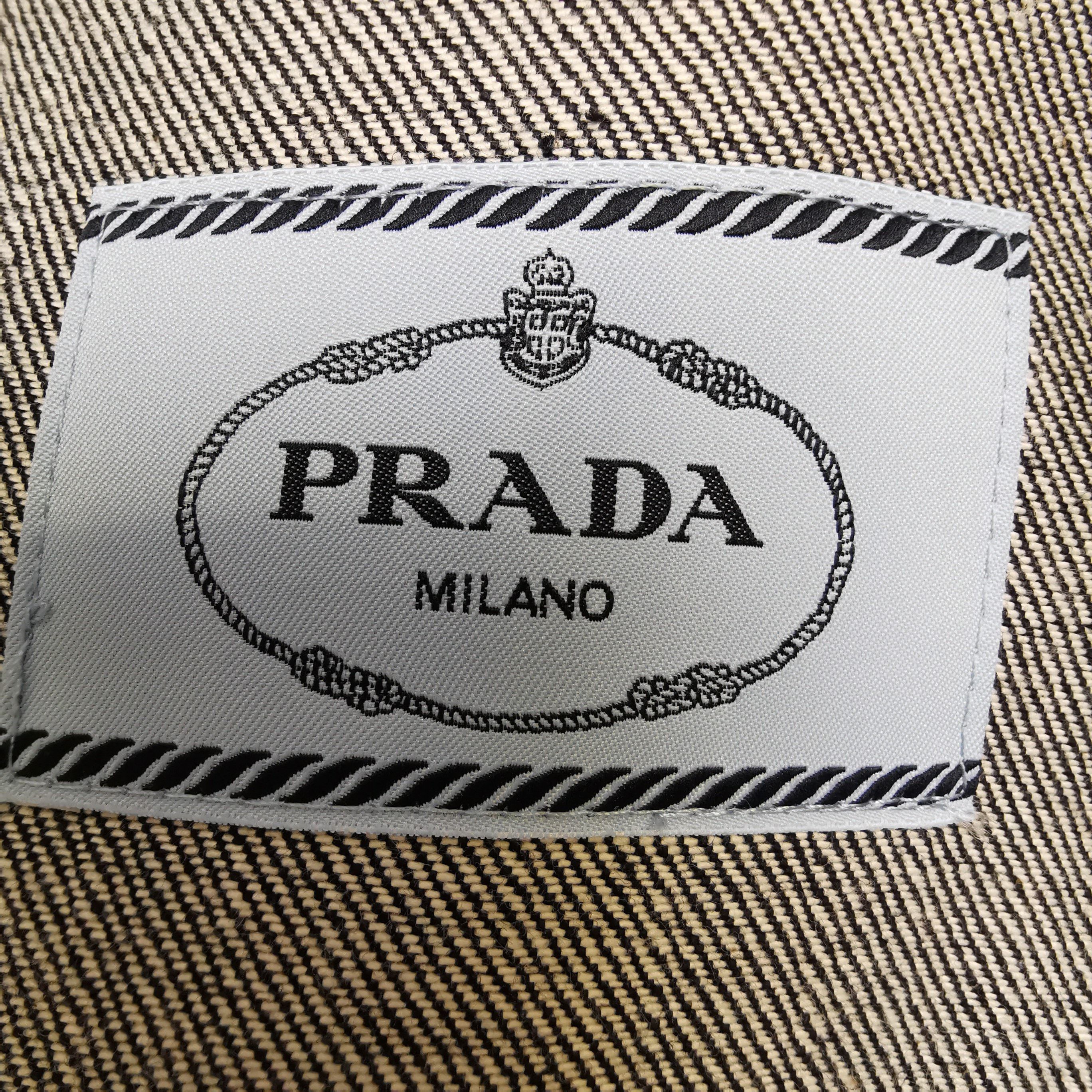 Prada Contrast Stitch Denim Jacket in Blue Size US S / EU 44-46 / 1 - 5 Thumbnail