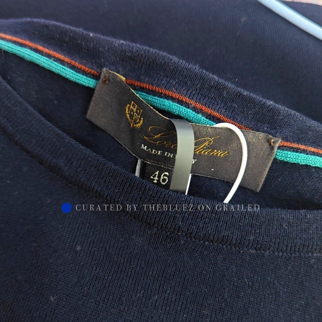 Loro Piana Cozy Blue Wool Crewneck Sweater Size US S / EU 44-46 / 1 - 3 Thumbnail