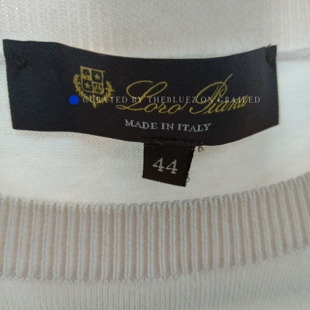 Loro Piana Silk Short Sleeve Knit in Beige Size US S / EU 44-46 / 1 - 2 Thumbnail
