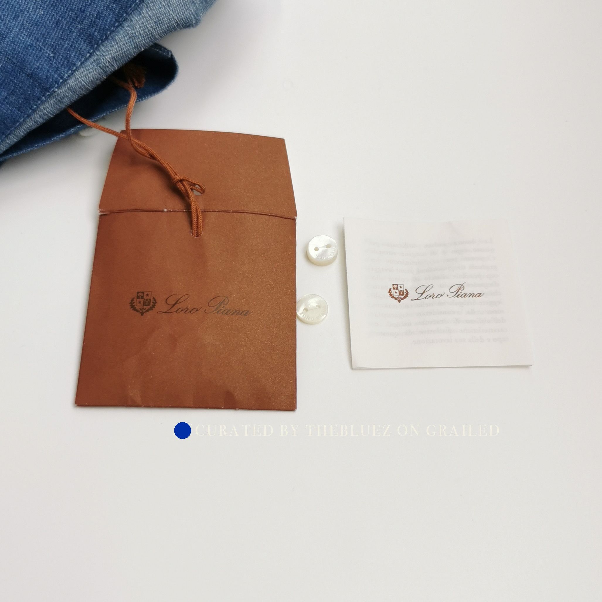 Loro Piana Stylish Cotton Linen Shirt in Blue Size US S / EU 44-46 / 1 - 3 Thumbnail
