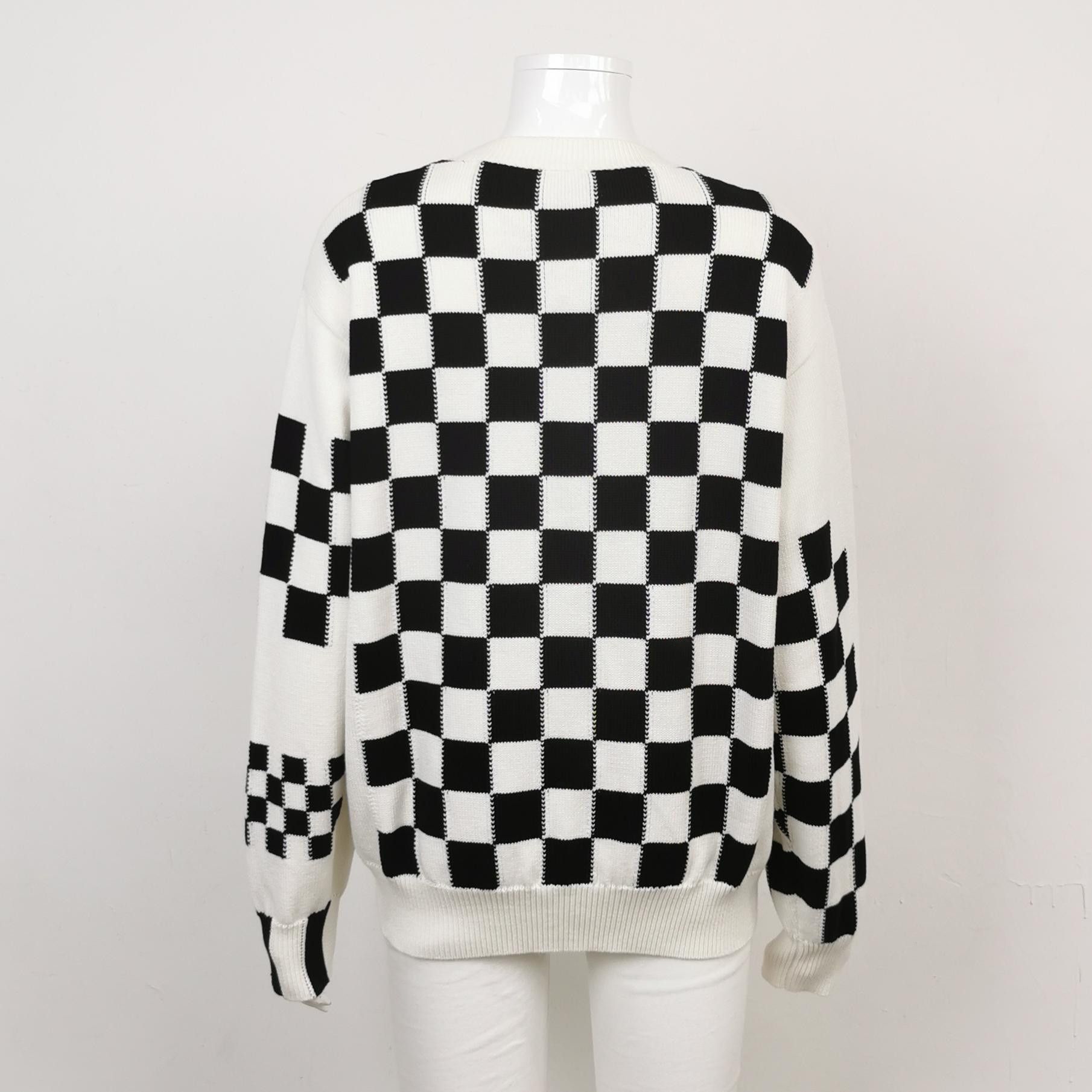 Louis Vuitton Colorful Checkerboard Graphic Crewneck Sweater Size US S / EU 44-46 / 1 - 2 Thumbnail