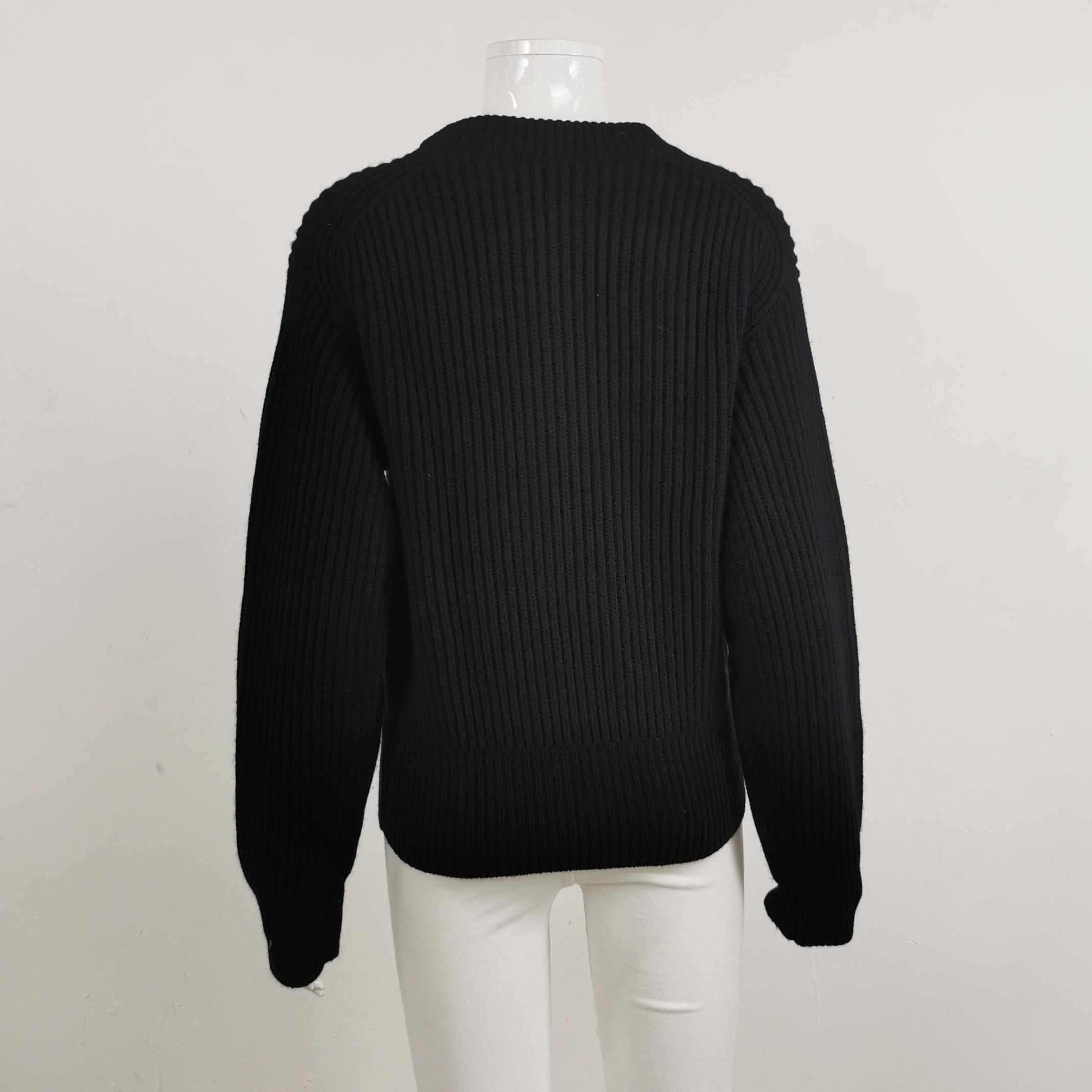 Louis Vuitton Cashmere Logo Sweater in Black Size US XS / EU 42 / 0 - 2 Thumbnail