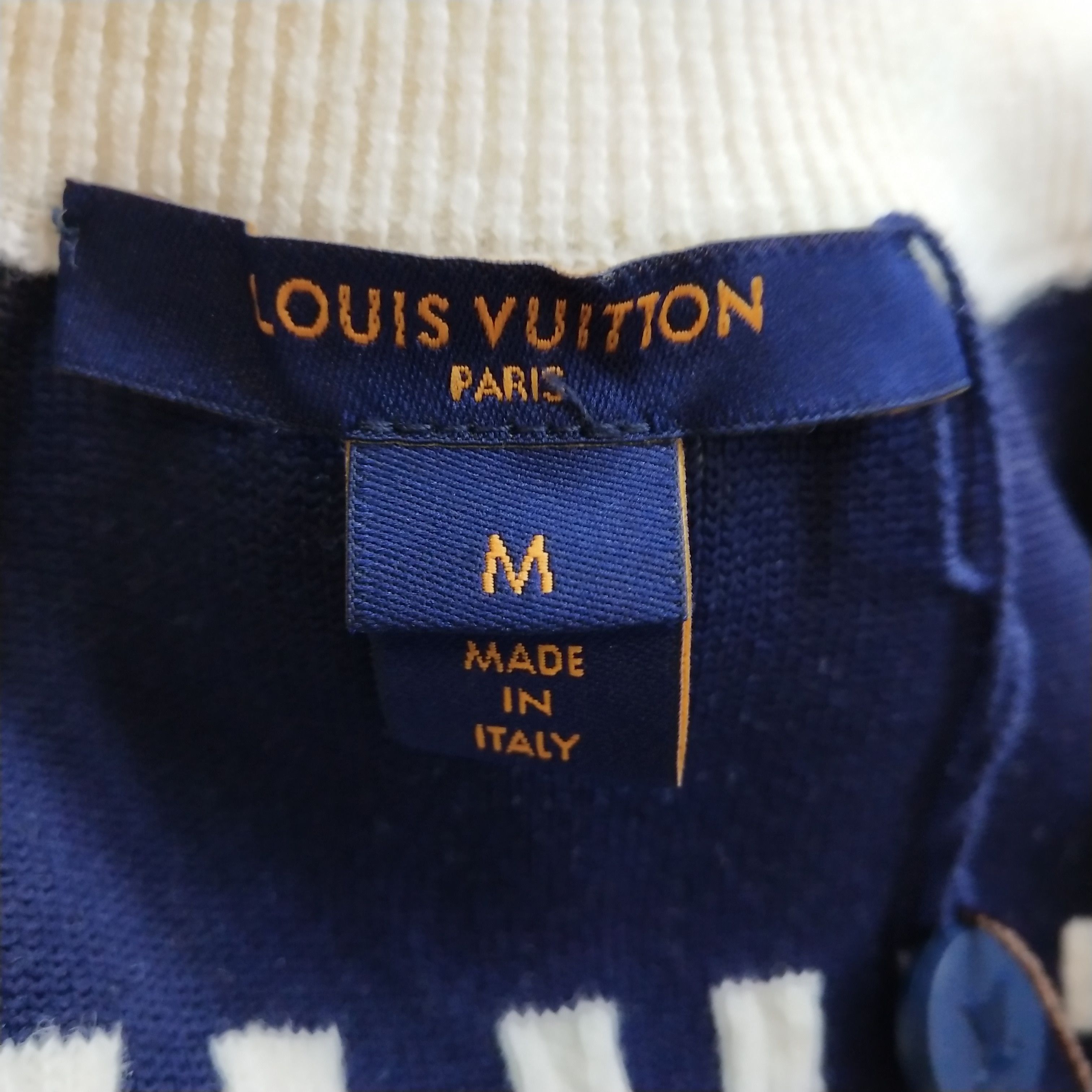 Louis Vuitton Monogram Logo Knit Sweater in White Size US M / EU 48-50 / 2 - 8 Thumbnail