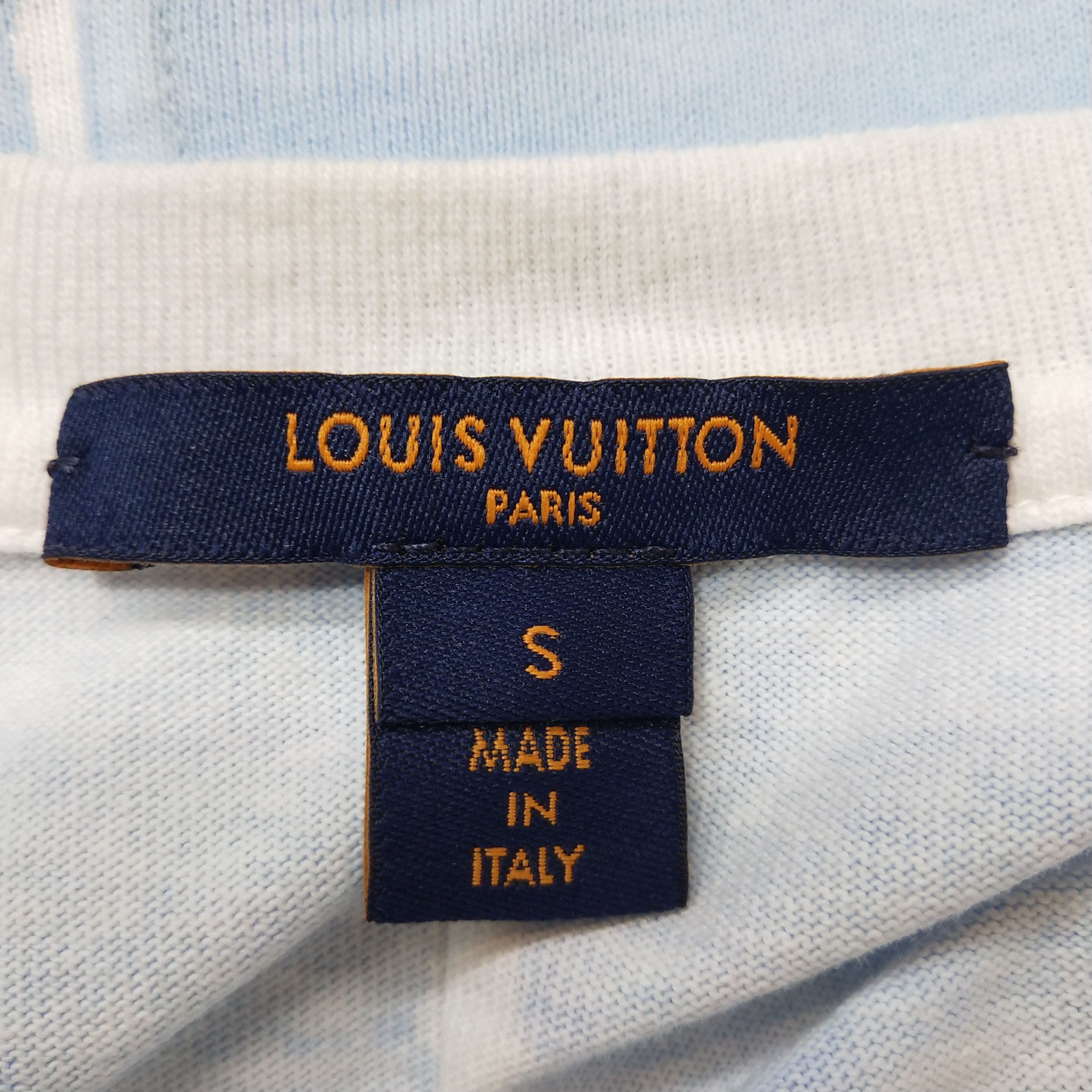 Louis Vuitton Chain Logo T-Shirt in Blue - Size S Size US S / EU 44-46 / 1 - 5 Thumbnail