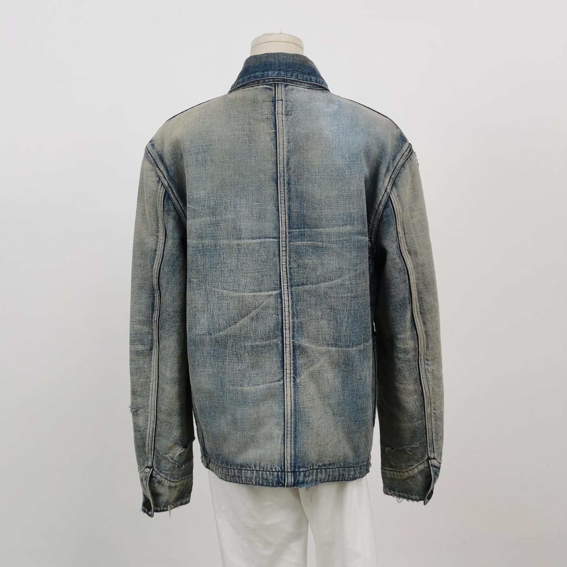 Saint Laurent Paris Faded Blue Denim Jacket in XS Size US XS / EU 42 / 0 - 2 Thumbnail