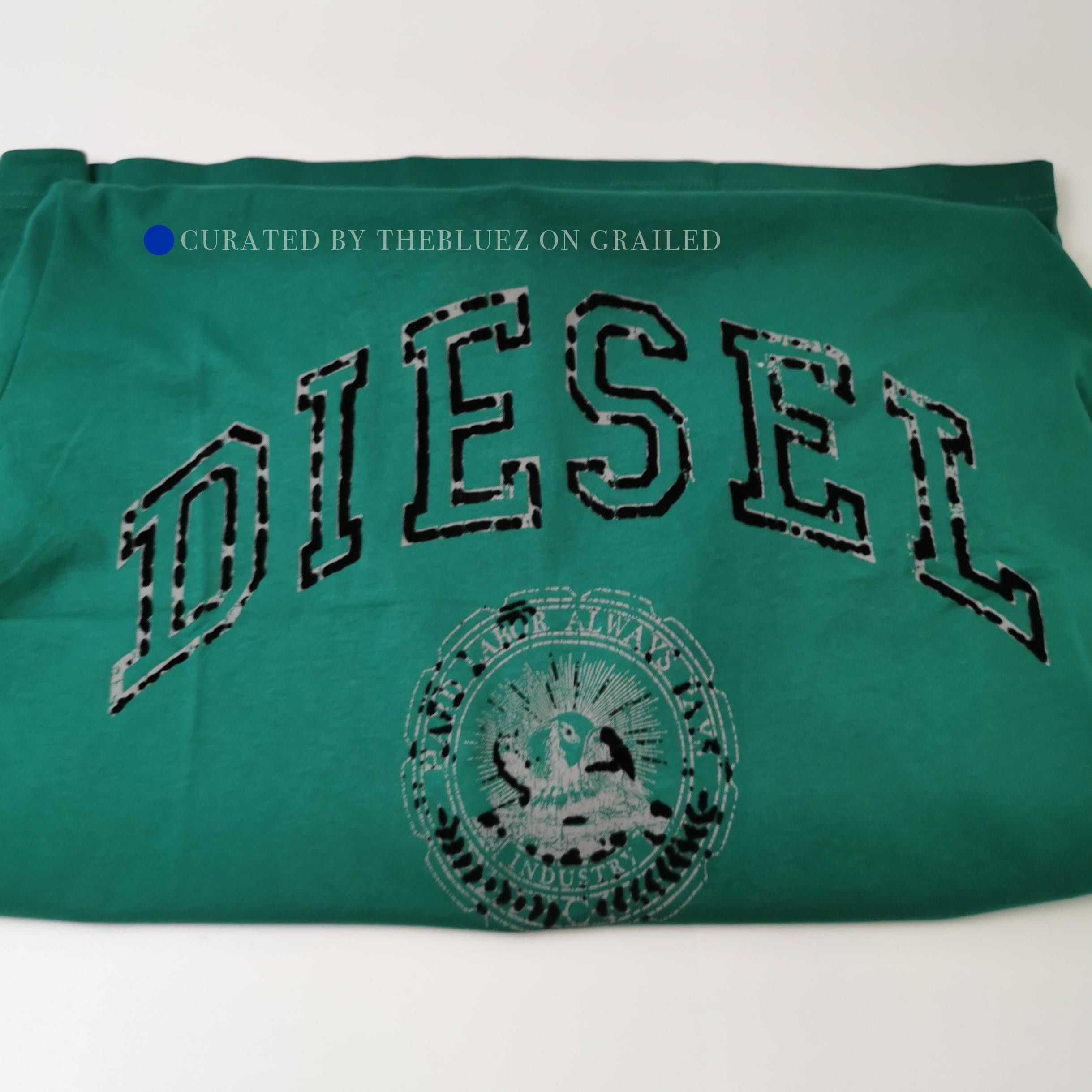 Diesel Green Logo T-Shirt in XXL Size US XXL / EU 58 / 5 - 3 Thumbnail