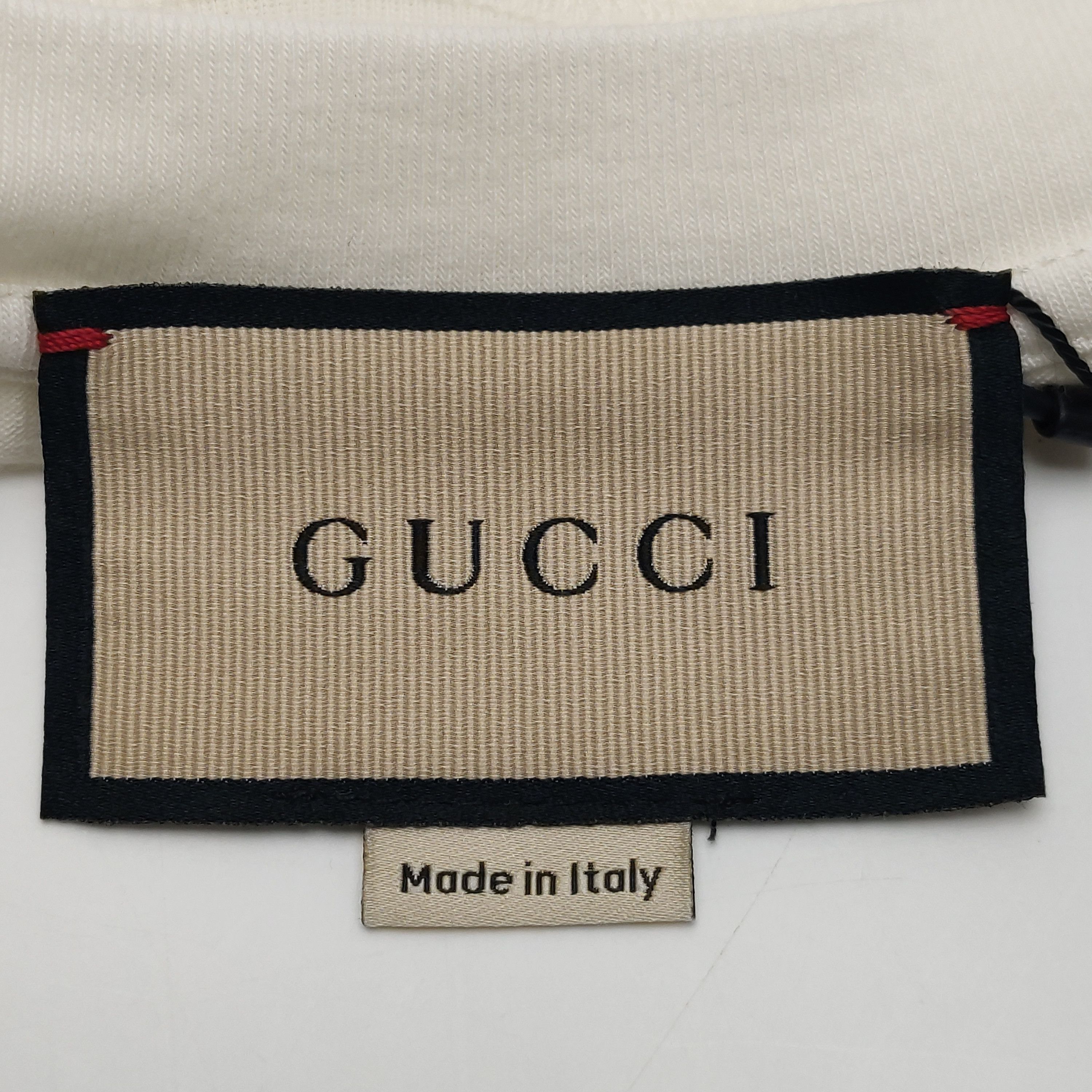 Gucci Bear Logo Graphic T-Shirt in White Size US XS / EU 42 / 0 - 5 Thumbnail