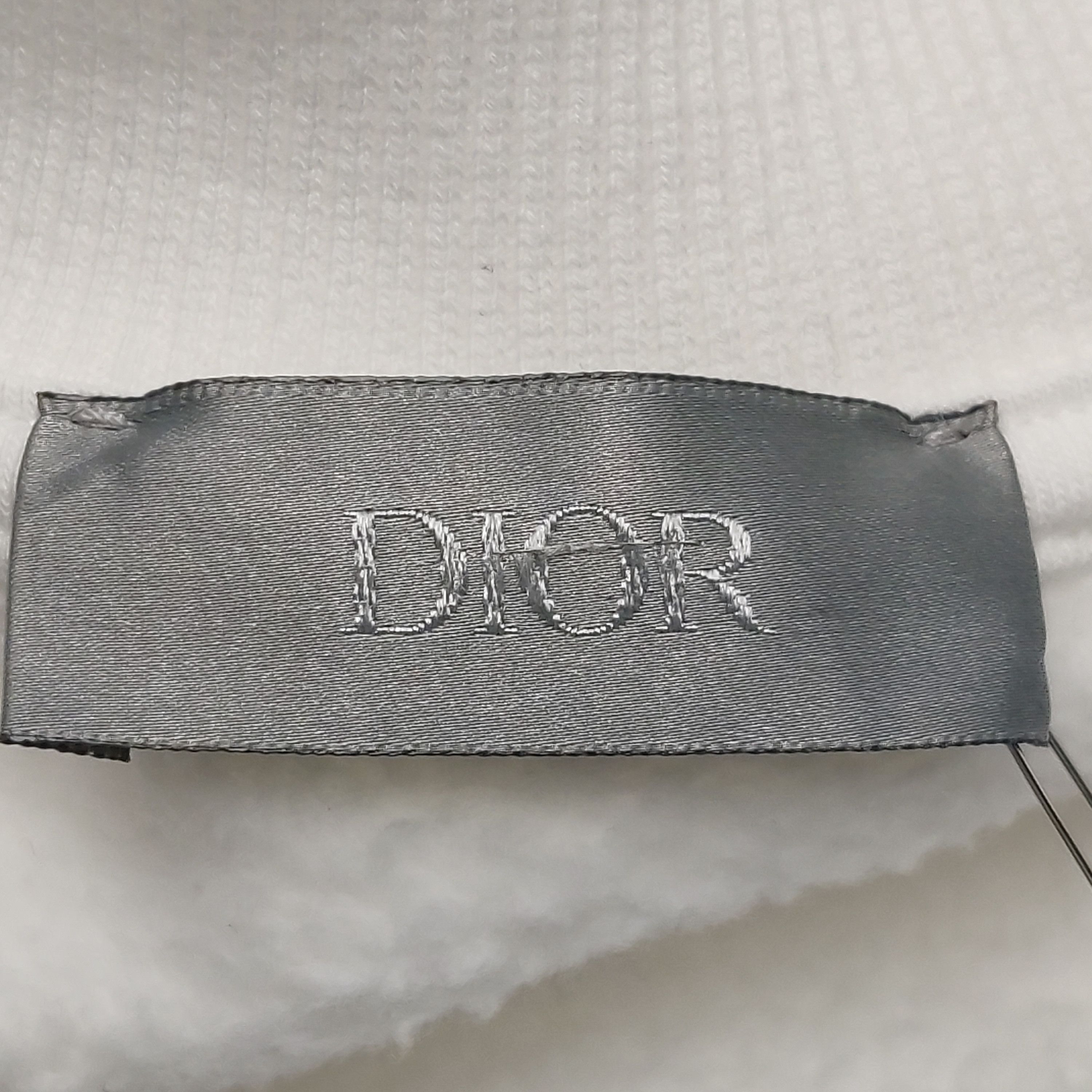 Dior Logo Embroidered White Sweatshirt Size US XS / EU 42 / 0 - 7 Thumbnail