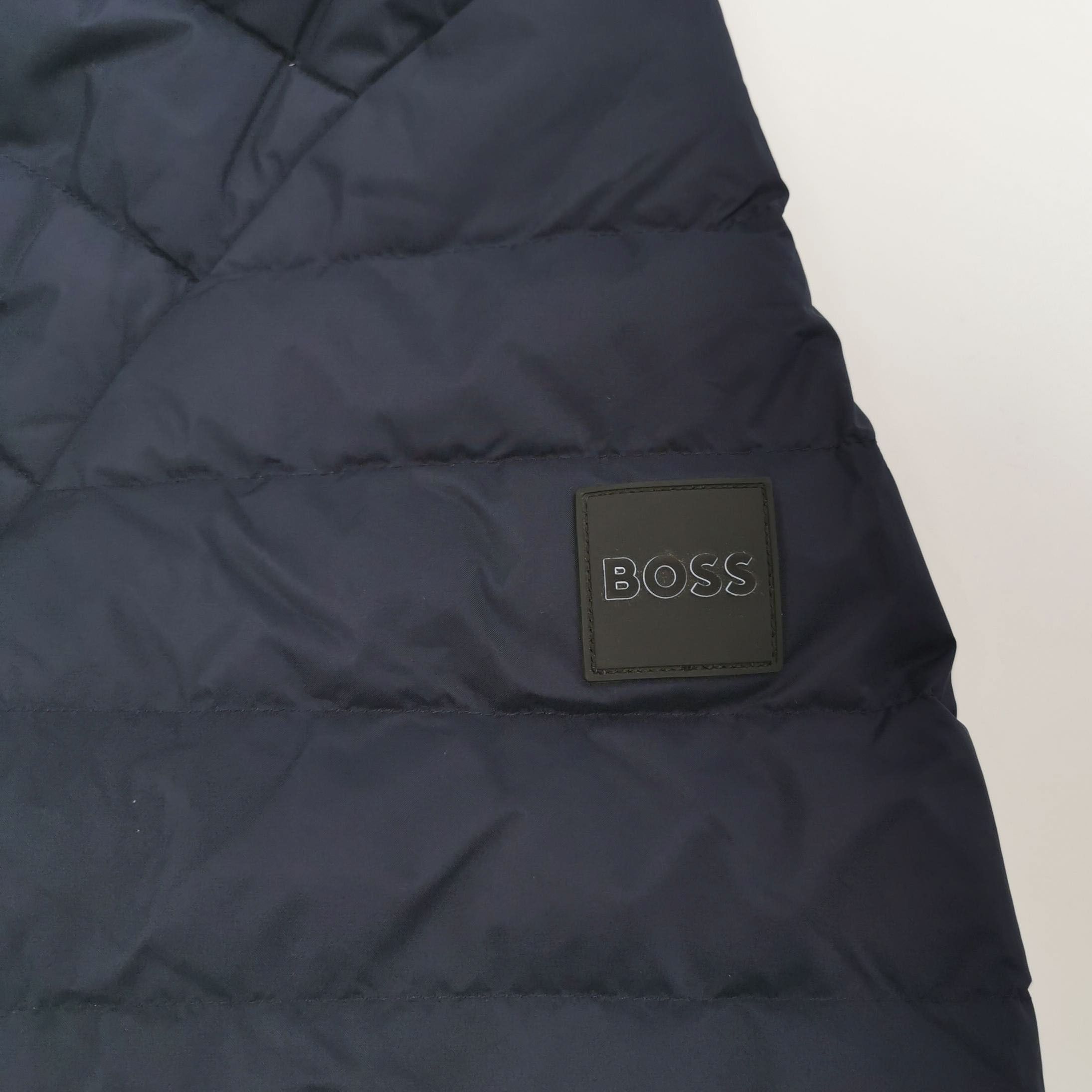 Hugo Boss Hooded Down Jacket in Navy Blue Size US L / EU 52-54 / 3 - 3 Thumbnail