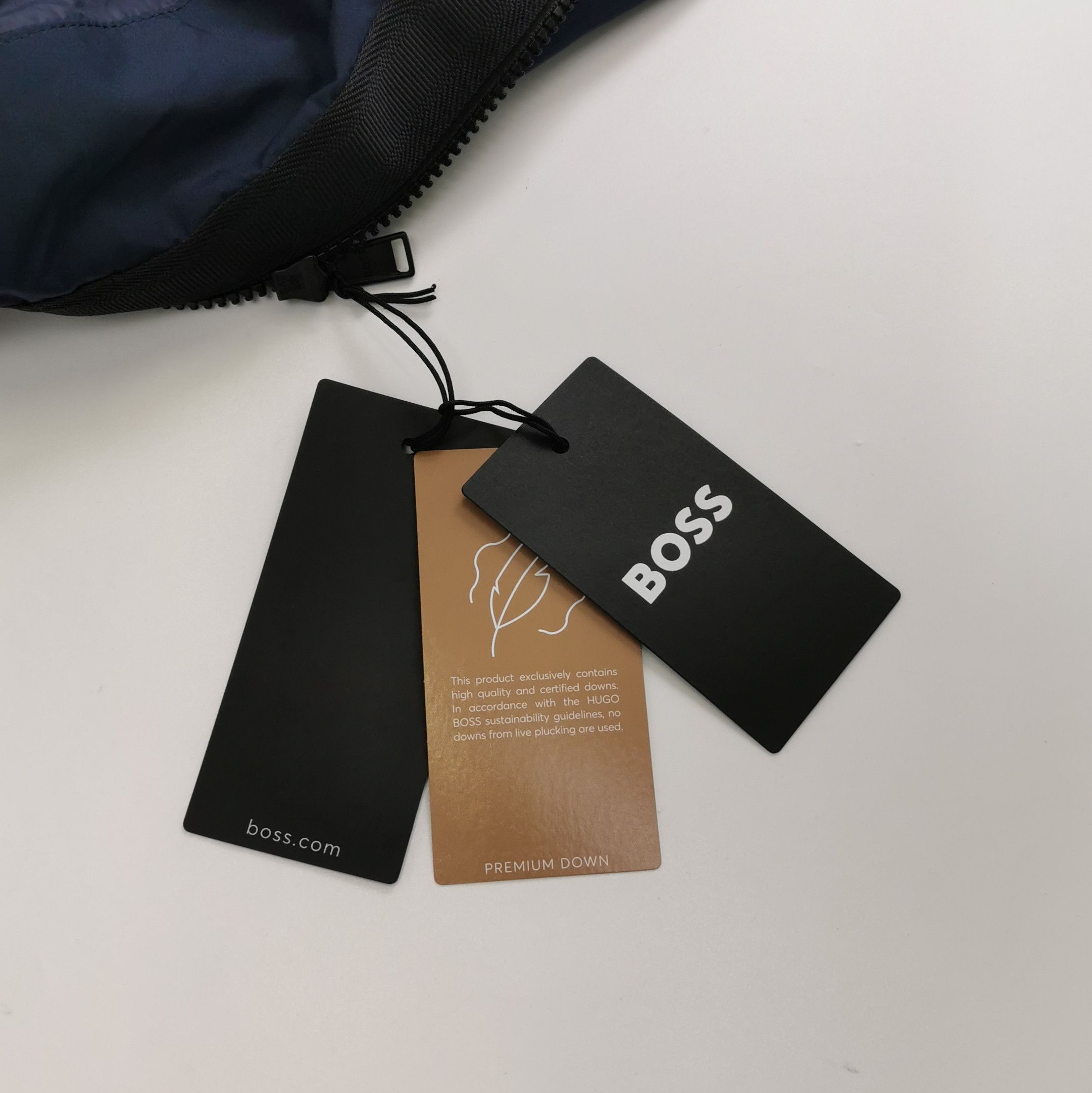 Hugo Boss Warm Hooded Down Jacket in Blue Size US L / EU 52-54 / 3 - 4 Thumbnail