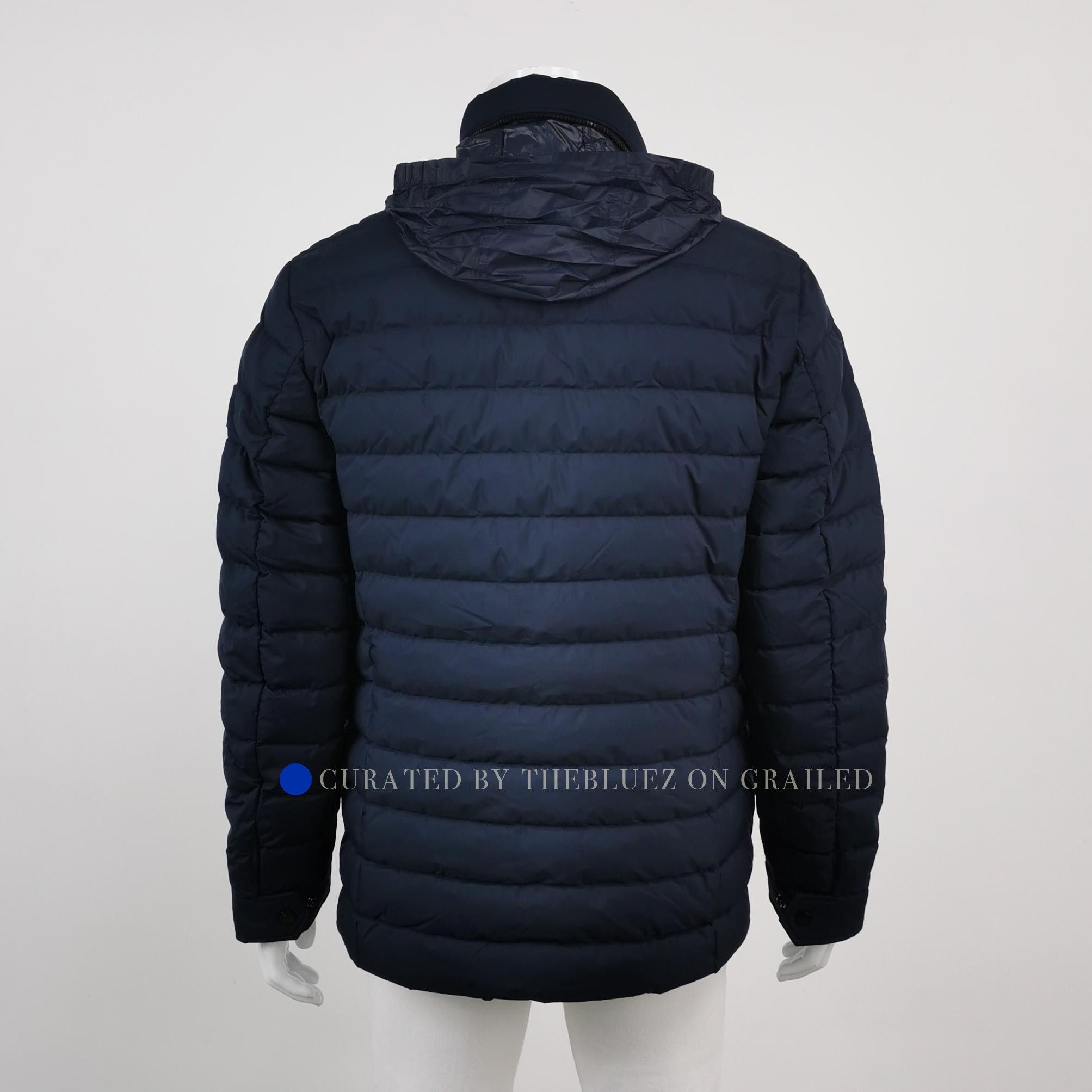 Hugo Boss Hooded Down Jacket in Blue Size US M / EU 48-50 / 2 - 2 Thumbnail