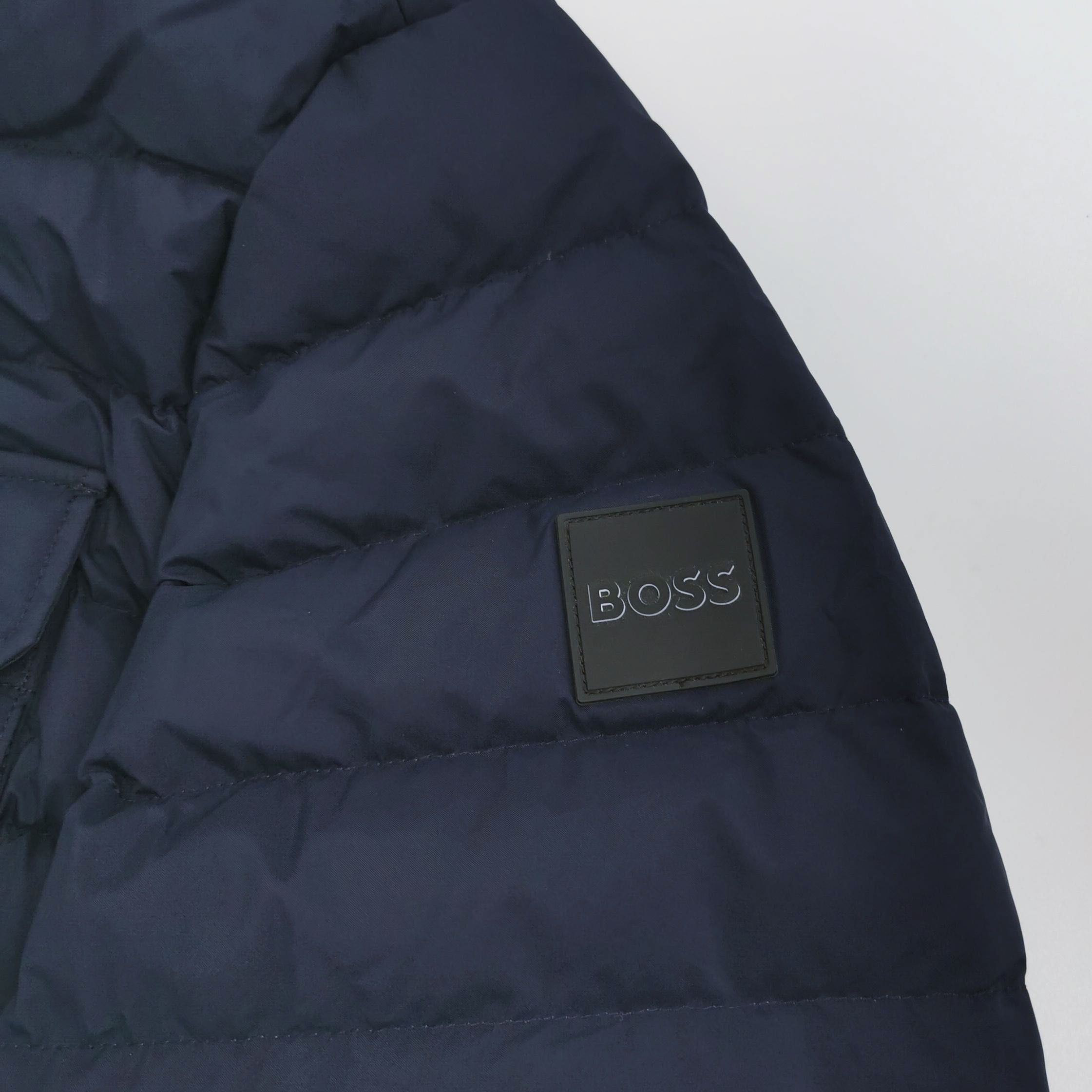 Hugo Boss Hooded Down Jacket in Blue Size US M / EU 48-50 / 2 - 3 Thumbnail