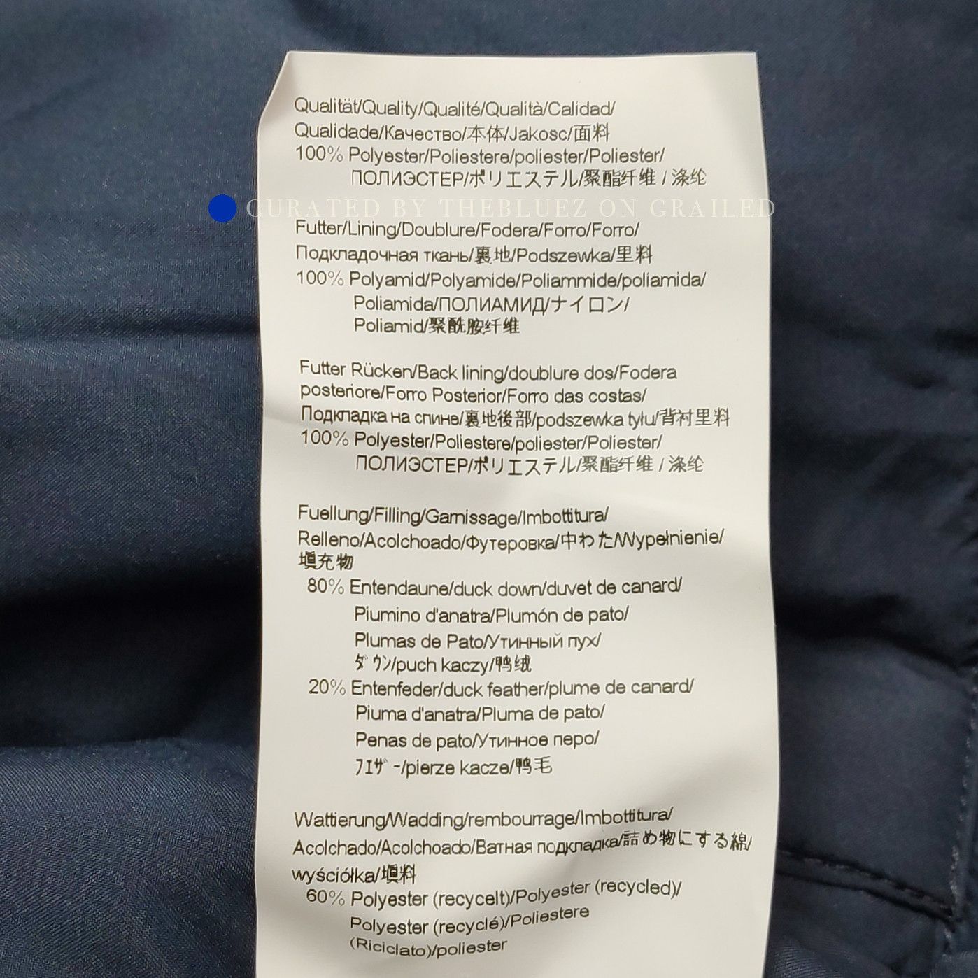 Hugo Boss Navy Hooded Down Coat Size US M / EU 48-50 / 2 - 8 Thumbnail