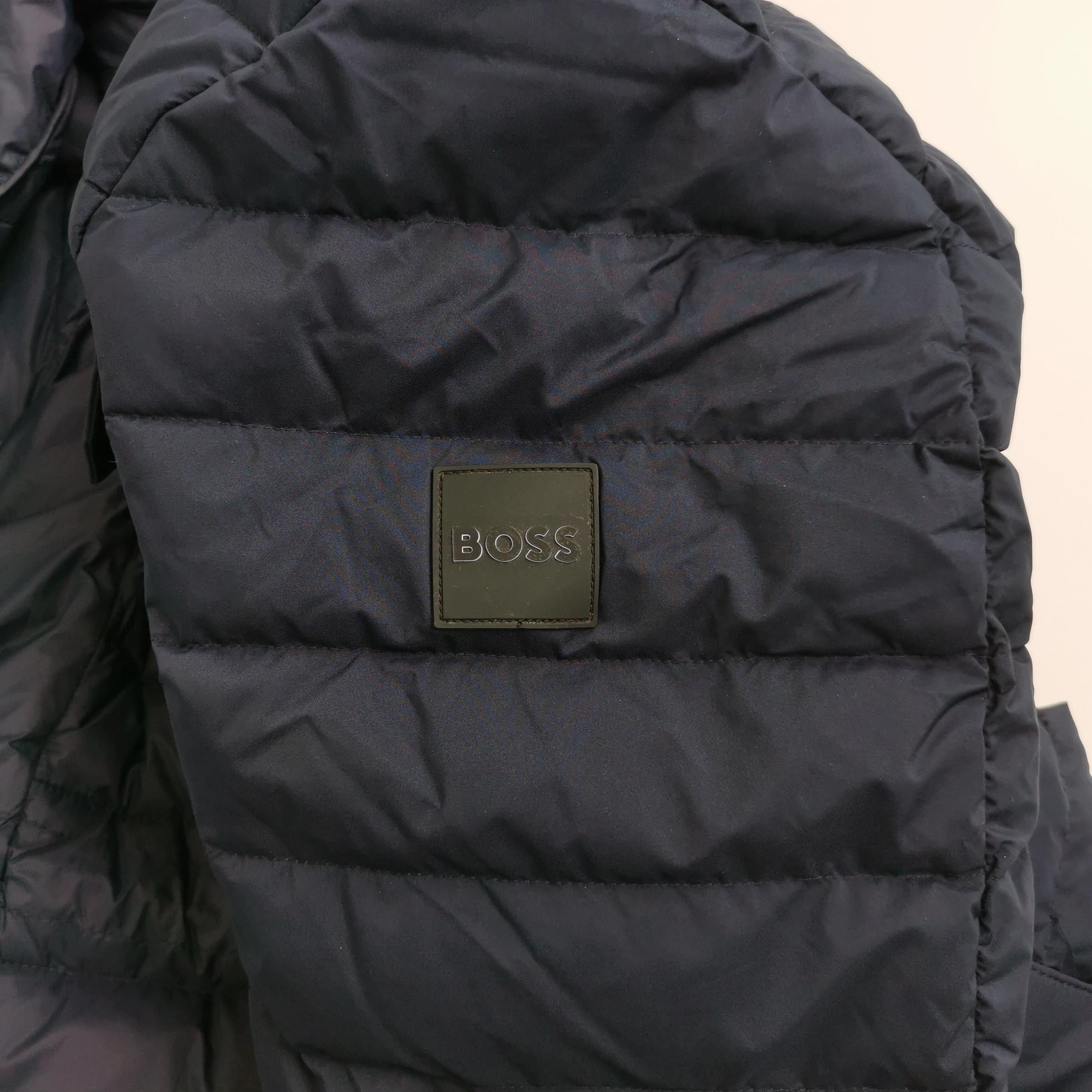 Hugo Boss Navy Hooded Down Coat Size US M / EU 48-50 / 2 - 3 Thumbnail