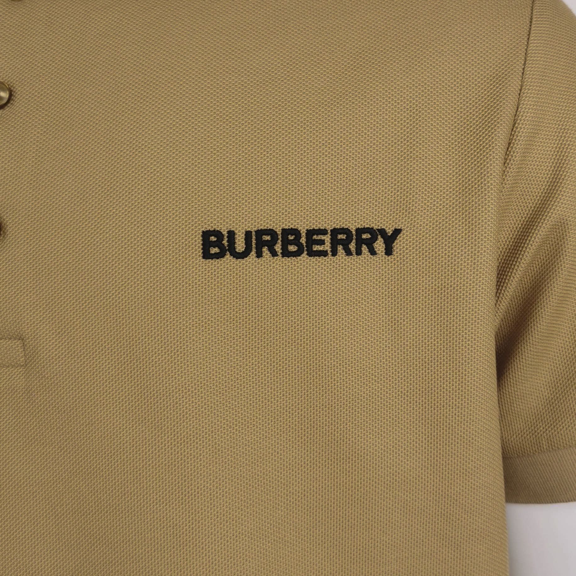 Burberry Classic Brown Polo Shirt with Logo Embroidery Size US L / EU 52-54 / 3 - 3 Thumbnail