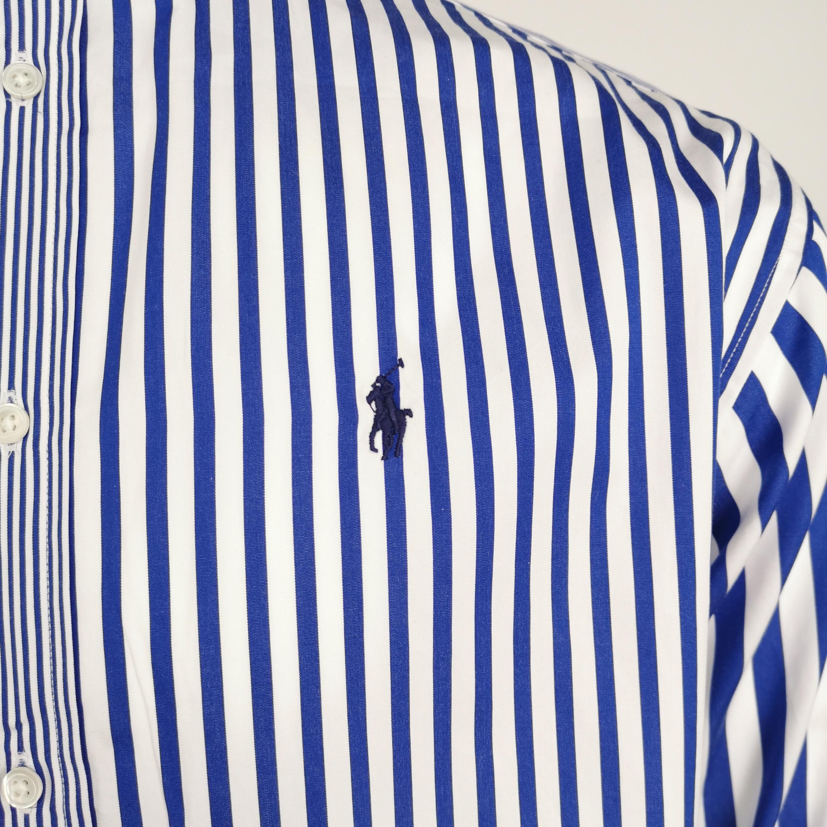 Polo Ralph Lauren Blue Striped Button Up Shirt Size L Size US L / EU 52-54 / 3 - 3 Thumbnail