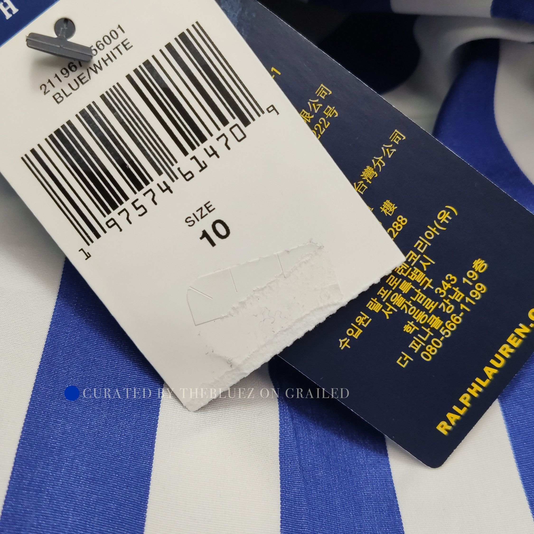 Polo Ralph Lauren Blue Striped Button Up Shirt Size L Size US L / EU 52-54 / 3 - 11 Thumbnail