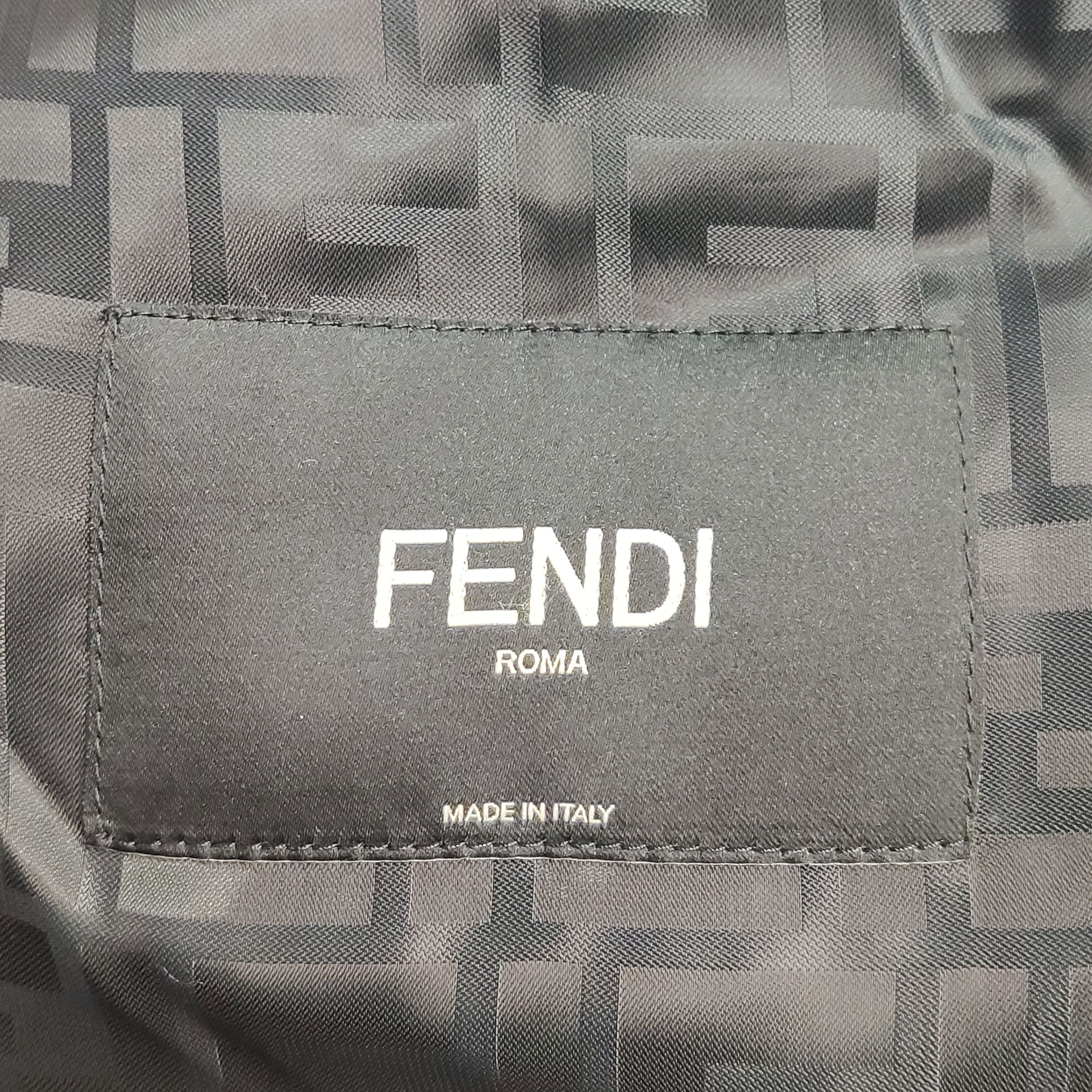 Fendi Stylish Black Wool Down Puffer Vest Size US L / EU 52-54 / 3 - 5 Thumbnail