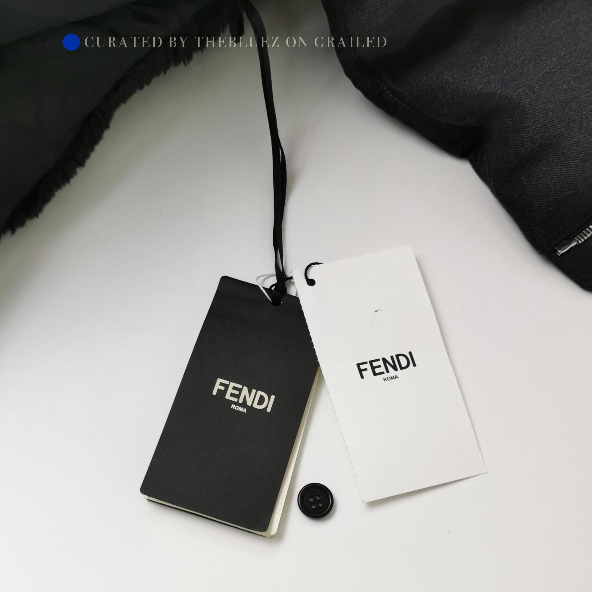 Fendi Stylish Black Wool Down Puffer Vest Size US L / EU 52-54 / 3 - 4 Thumbnail