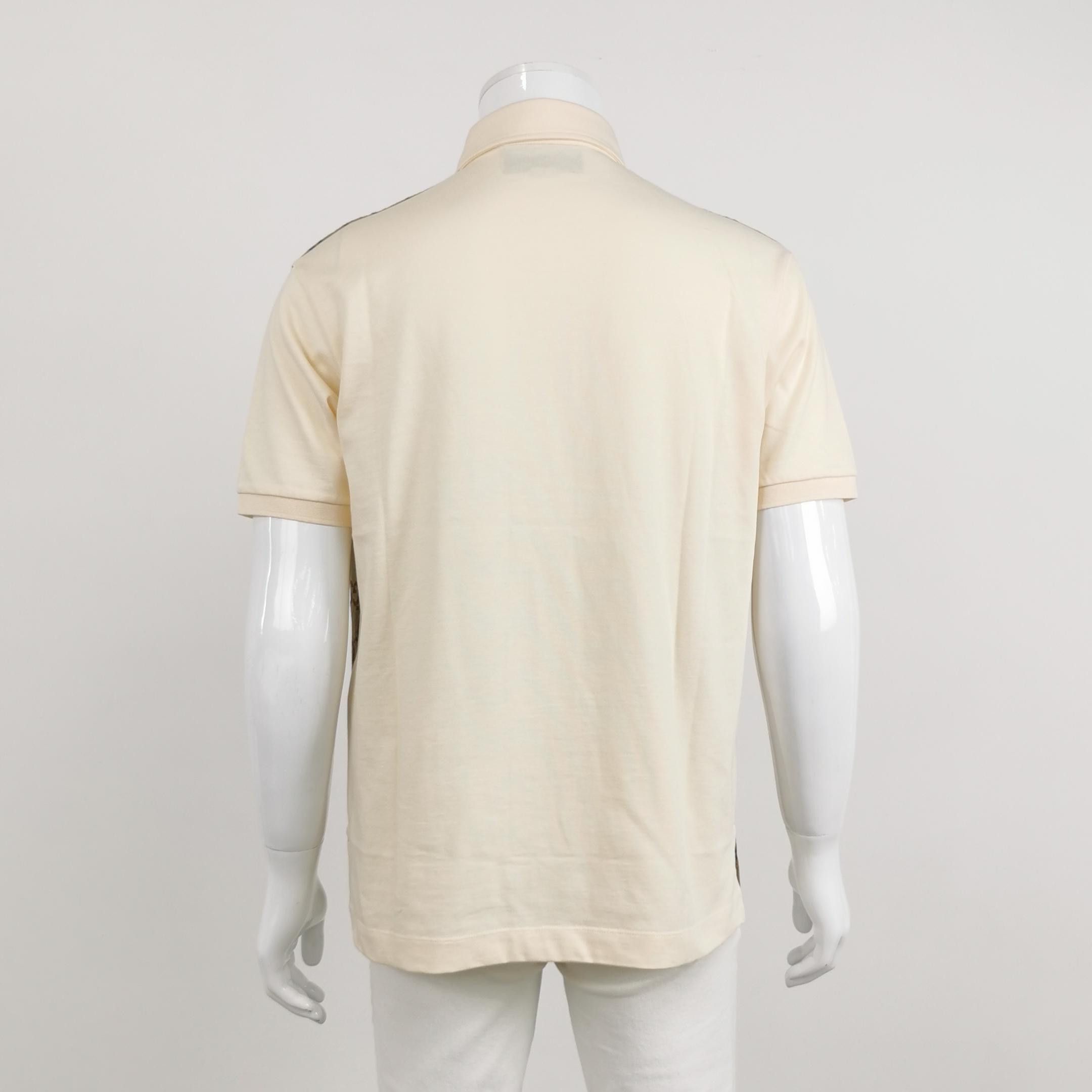 Gucci GG Monogram Polo Shirt in Beige Size US L / EU 52-54 / 3 - 2 Thumbnail