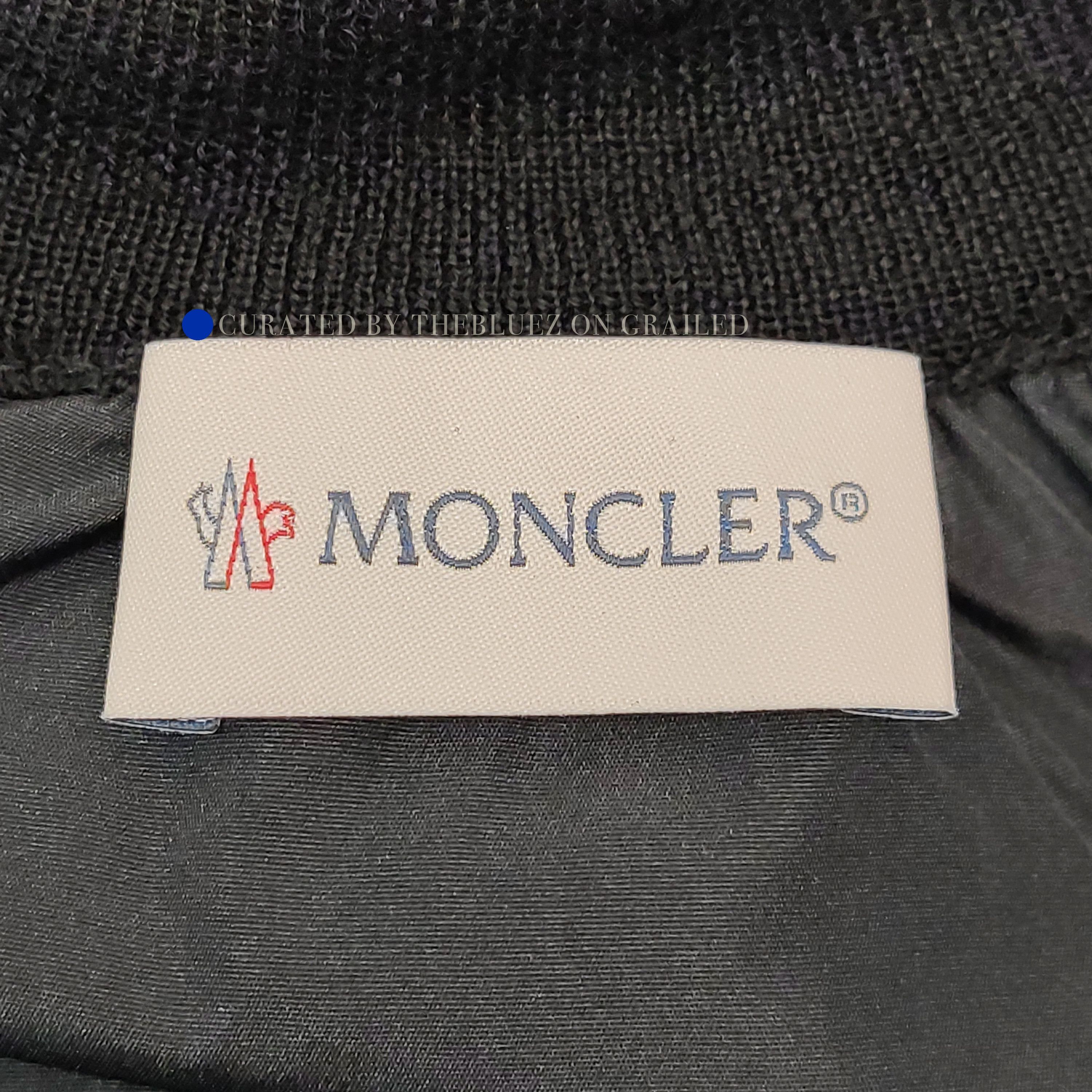 Moncler Classic Black Wool Crewneck Sweater Size US M / EU 48-50 / 2 - 4 Thumbnail
