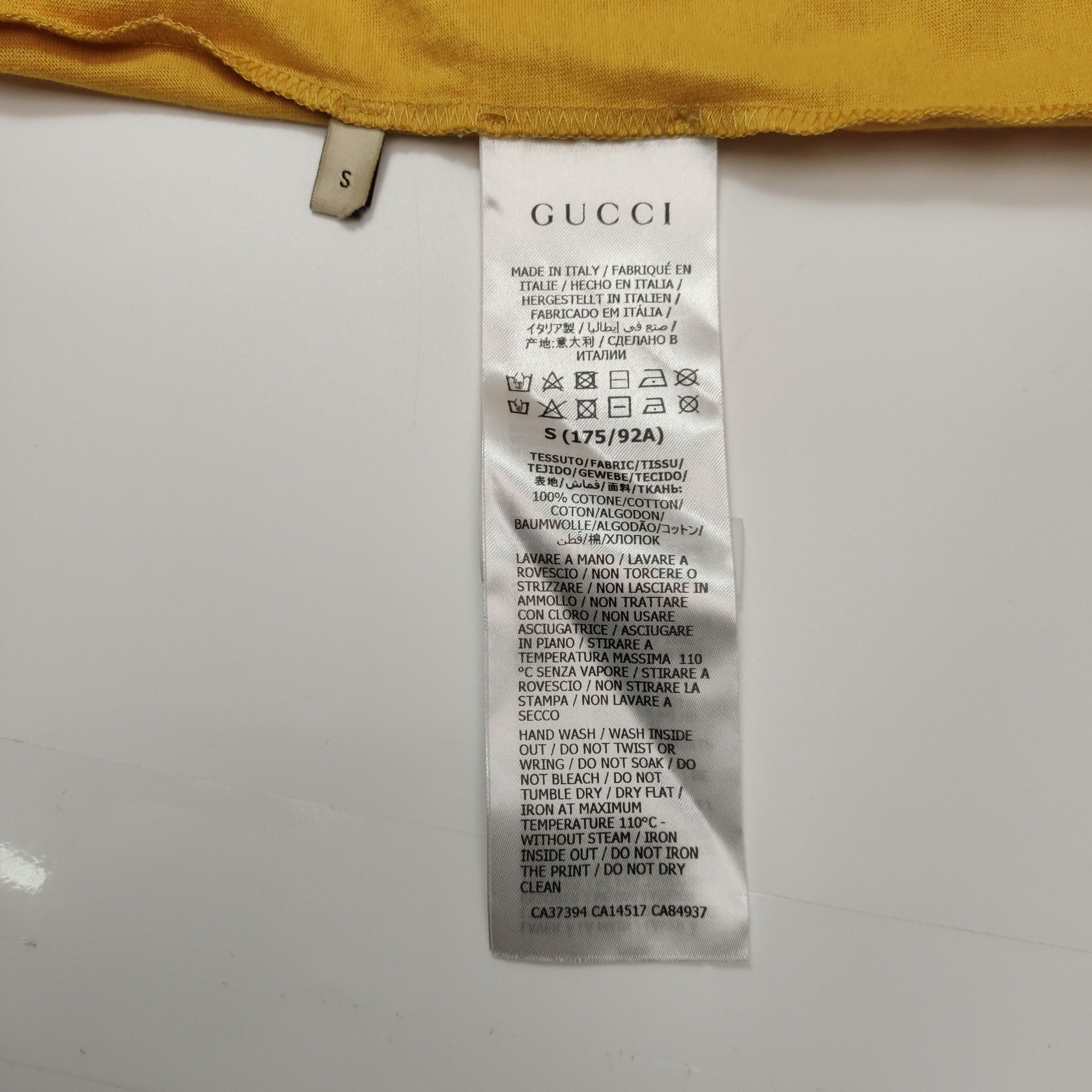 Gucci Vibrant Yellow Logo Tee Size US M / EU 48-50 / 2 - 7 Thumbnail