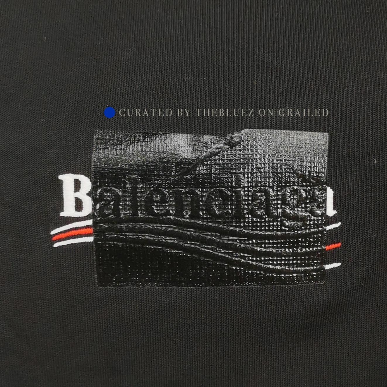 Balenciaga Logo Black Short Sleeve Tee Size S Size US S / EU 44-46 / 1 - 3 Thumbnail