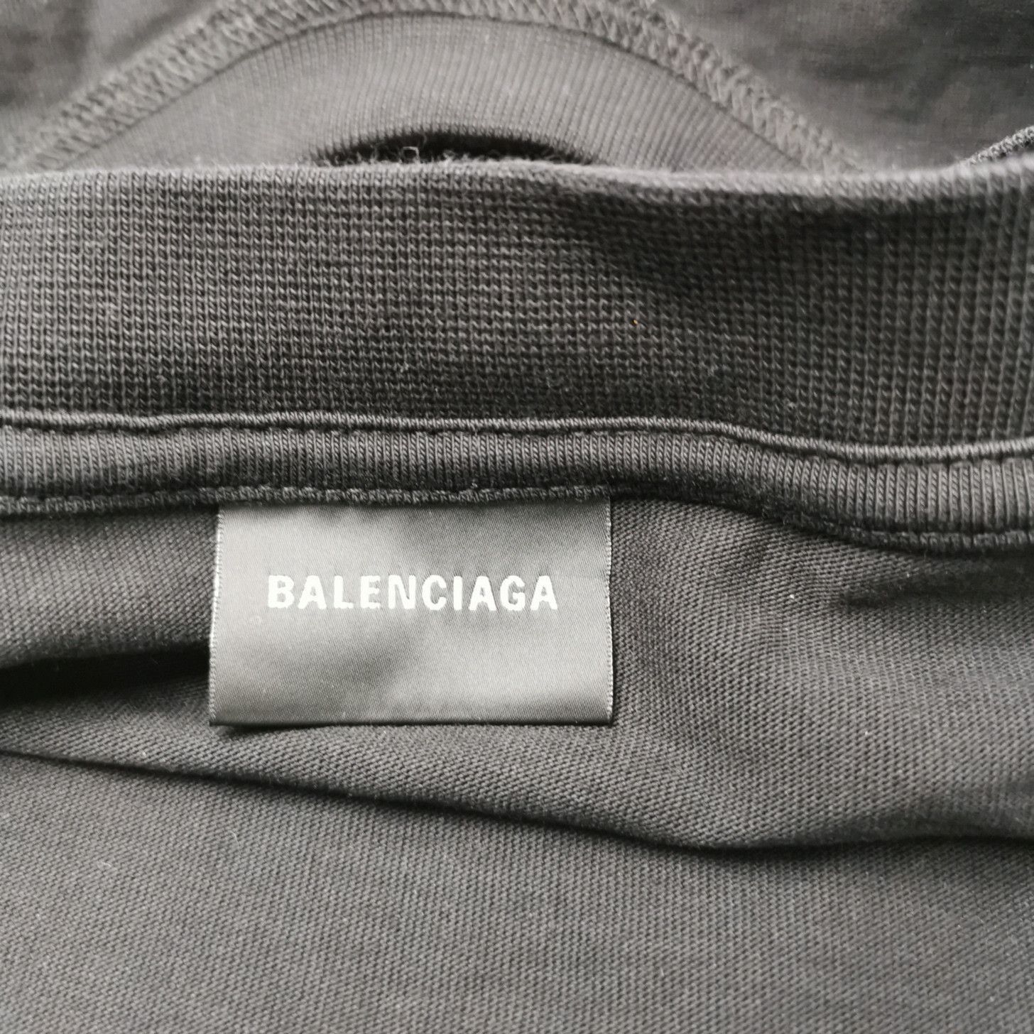 Balenciaga Logo Black Short Sleeve Tee Size S Size US S / EU 44-46 / 1 - 4 Thumbnail
