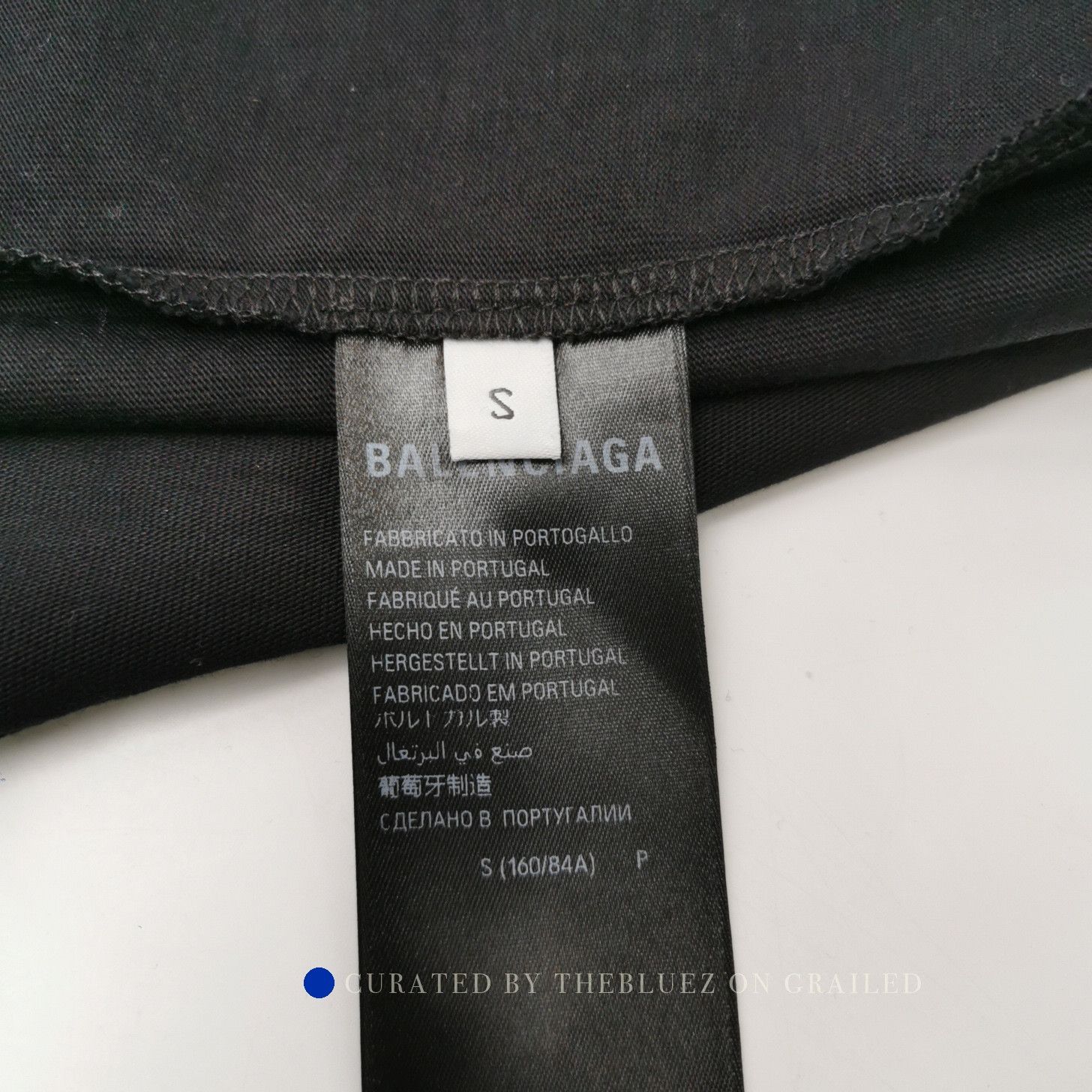 Balenciaga Logo Black Short Sleeve Tee Size S Size US S / EU 44-46 / 1 - 5 Thumbnail