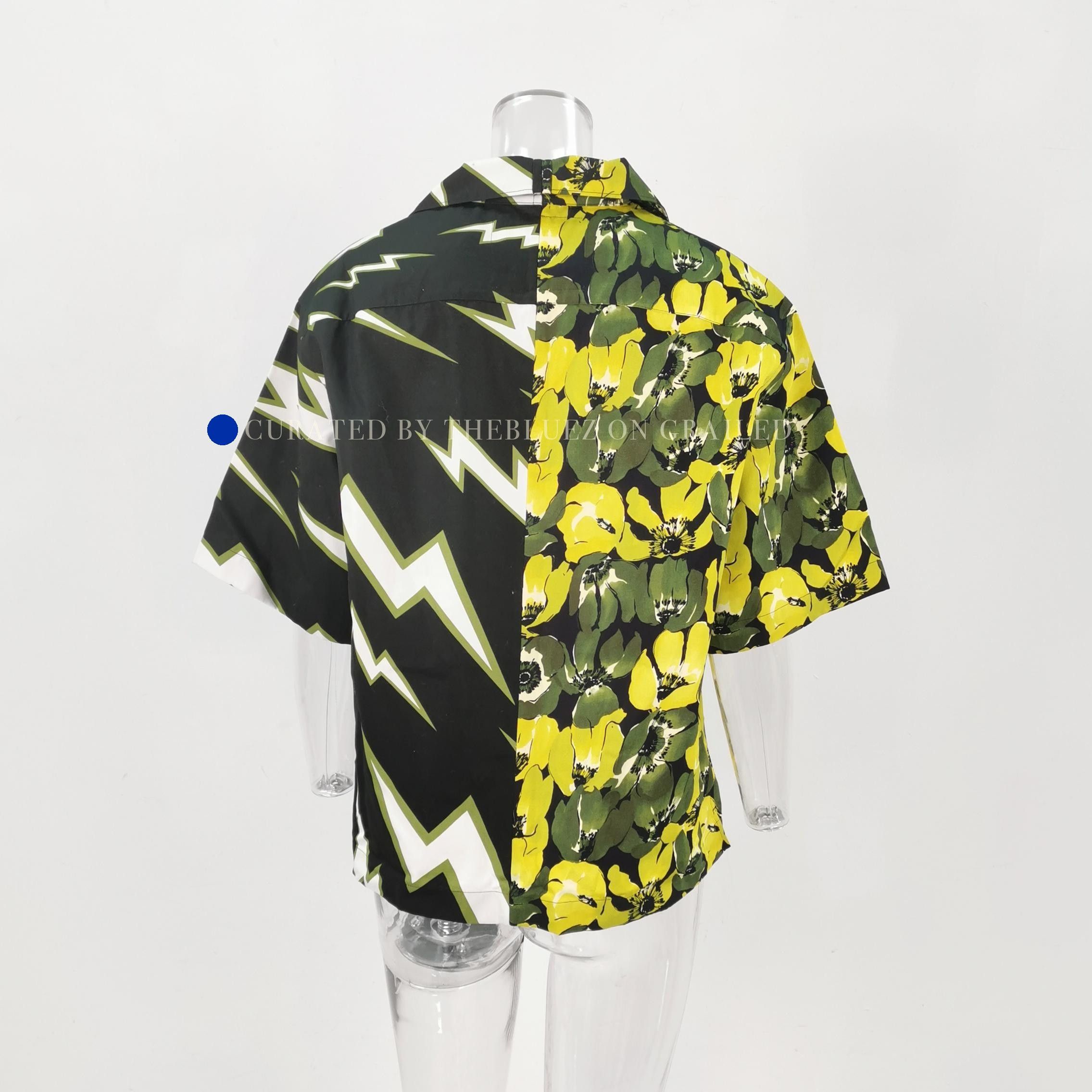 Prada Lightning Floral Button-Up Shirt Size US M / EU 48-50 / 2 - 3 Thumbnail