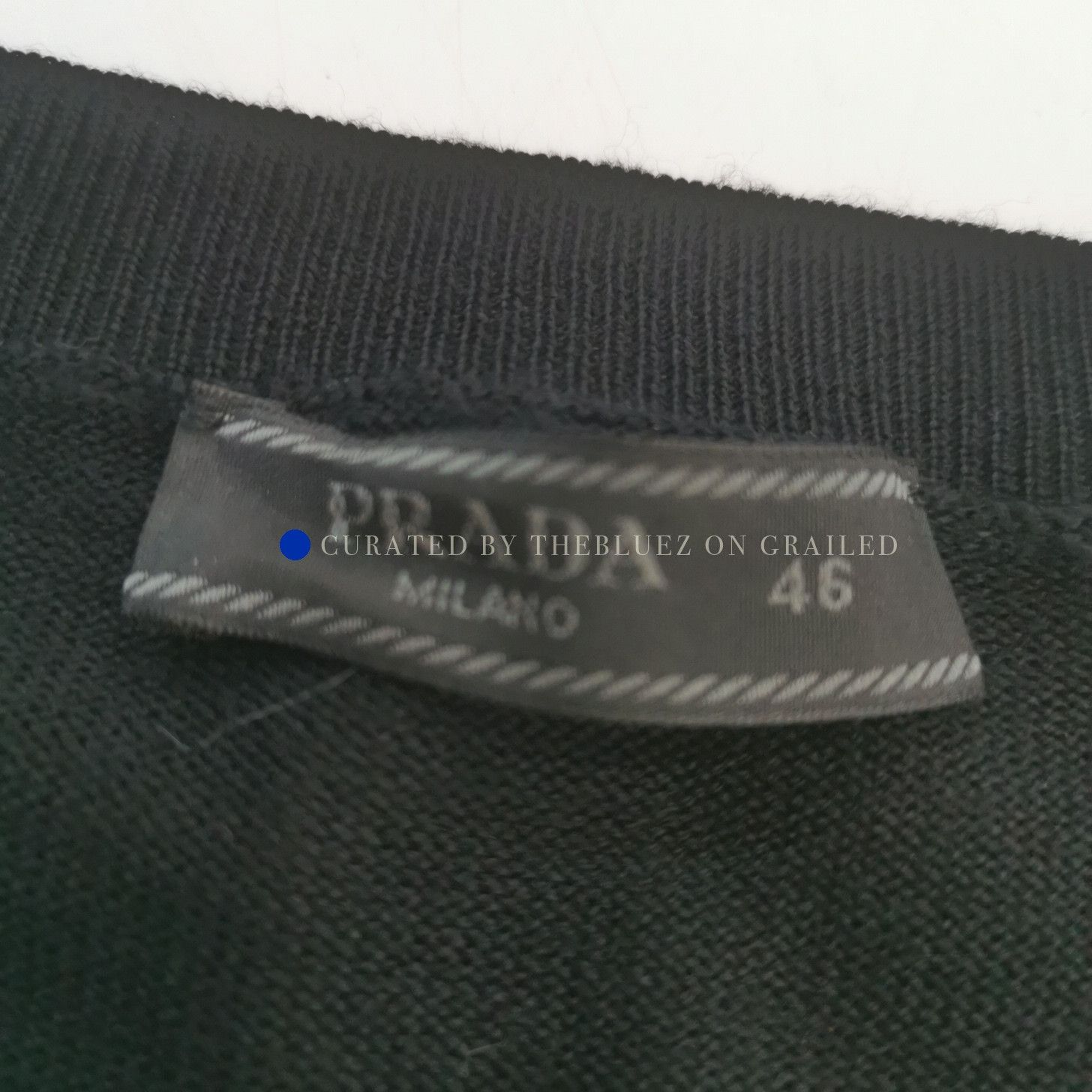 Prada Classic Black V-Neck Sweater Size US S / EU 44-46 / 1 - 4 Thumbnail
