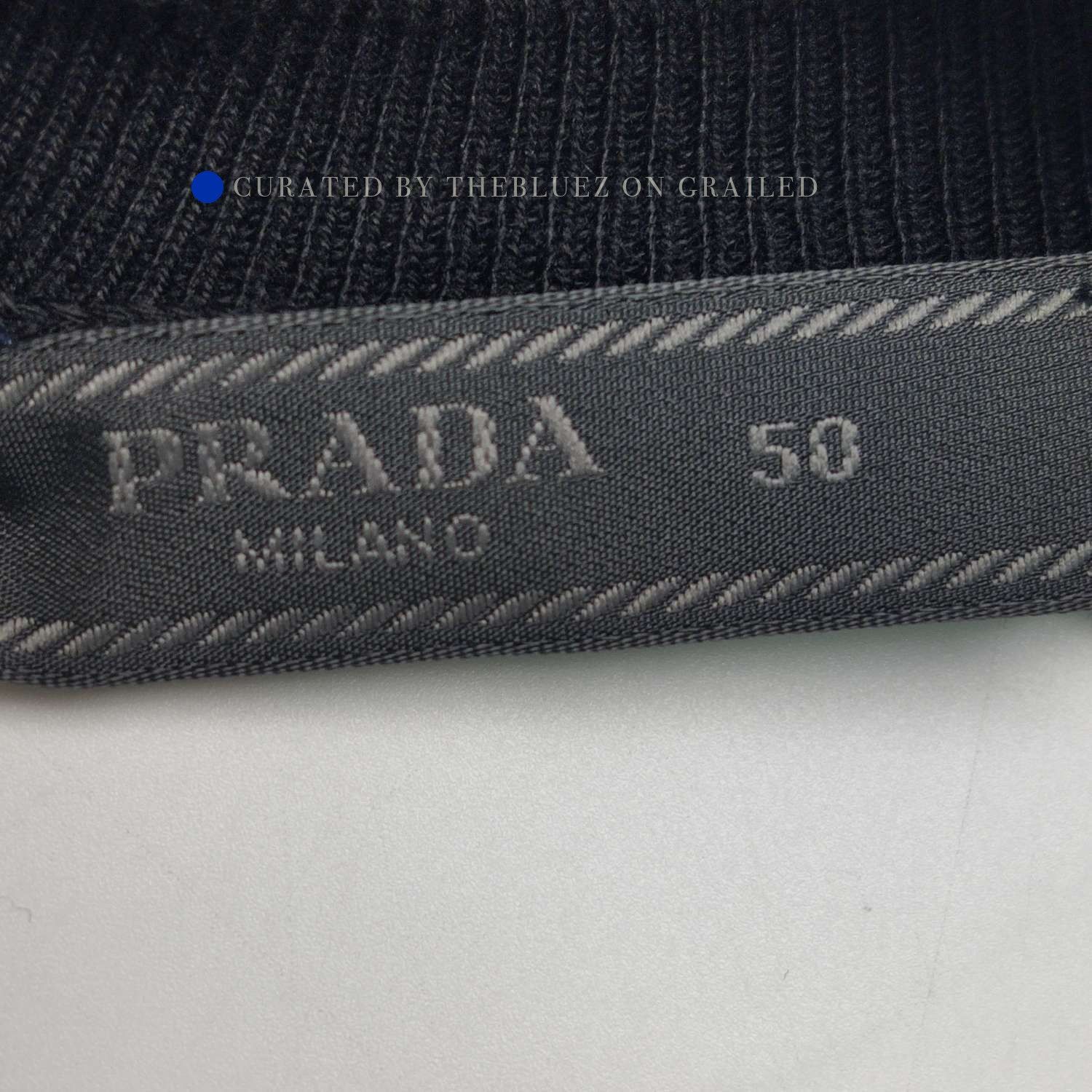 Prada Classic Crew Neck Cotton Sweater Size US M / EU 48-50 / 2 - 5 Thumbnail