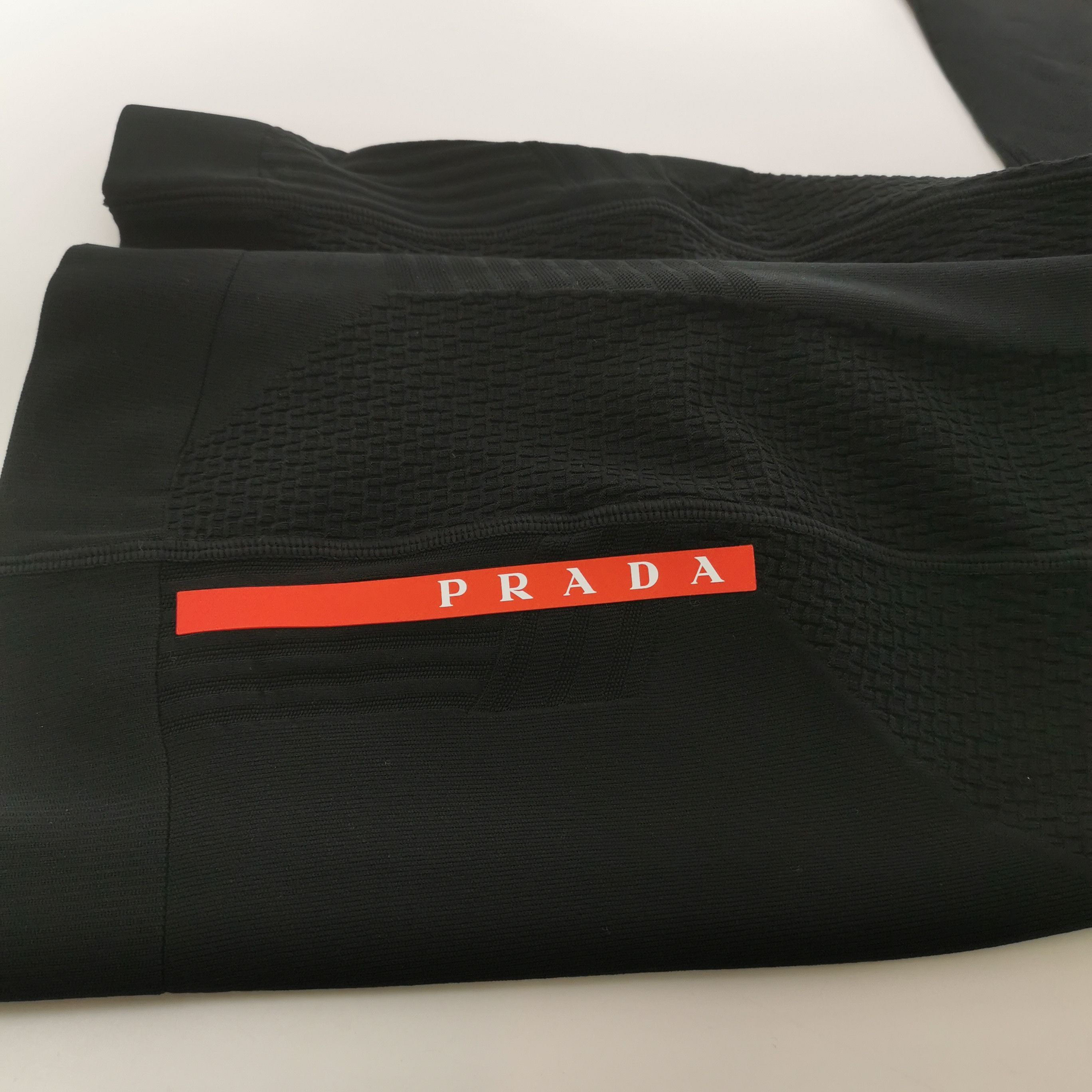 Prada Black Knit Sweater with Logo Patch Size US S / EU 44-46 / 1 - 3 Thumbnail