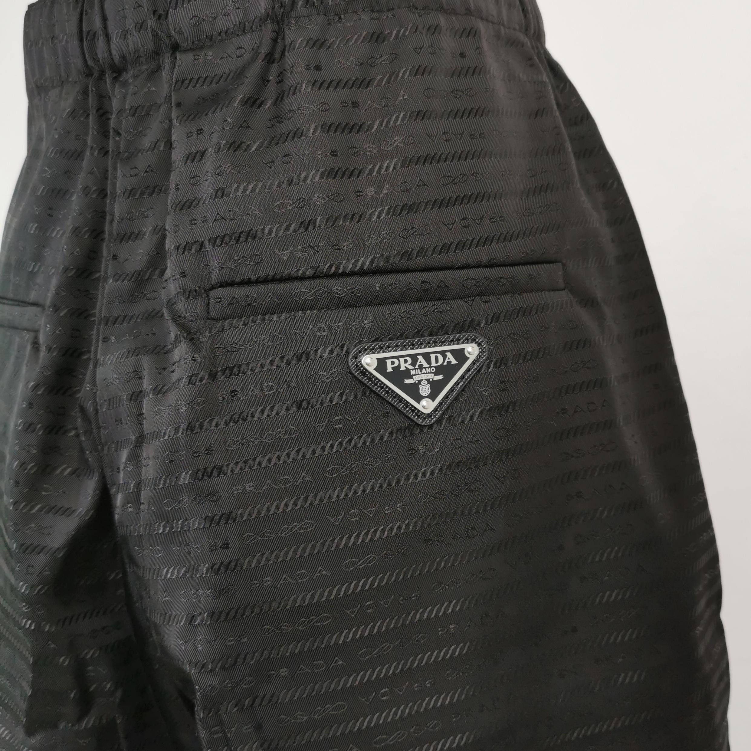 Prada Sleek Black Re-Nylon Casual Pants Size US 32 / EU 48 - 3 Thumbnail