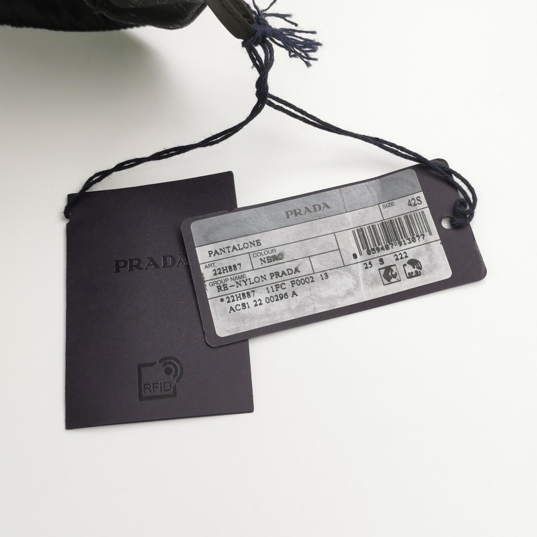 Prada Sleek Black Re-Nylon Casual Pants Size US 32 / EU 48 - 4 Thumbnail