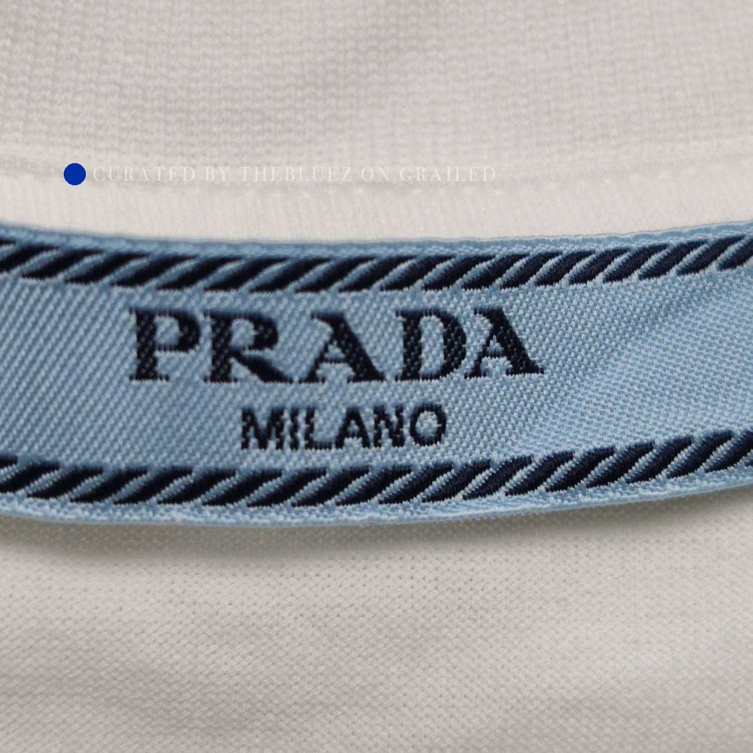 Prada Minimalist Pouch Sleeve T-Shirt in White Size US S / EU 44-46 / 1 - 5 Thumbnail
