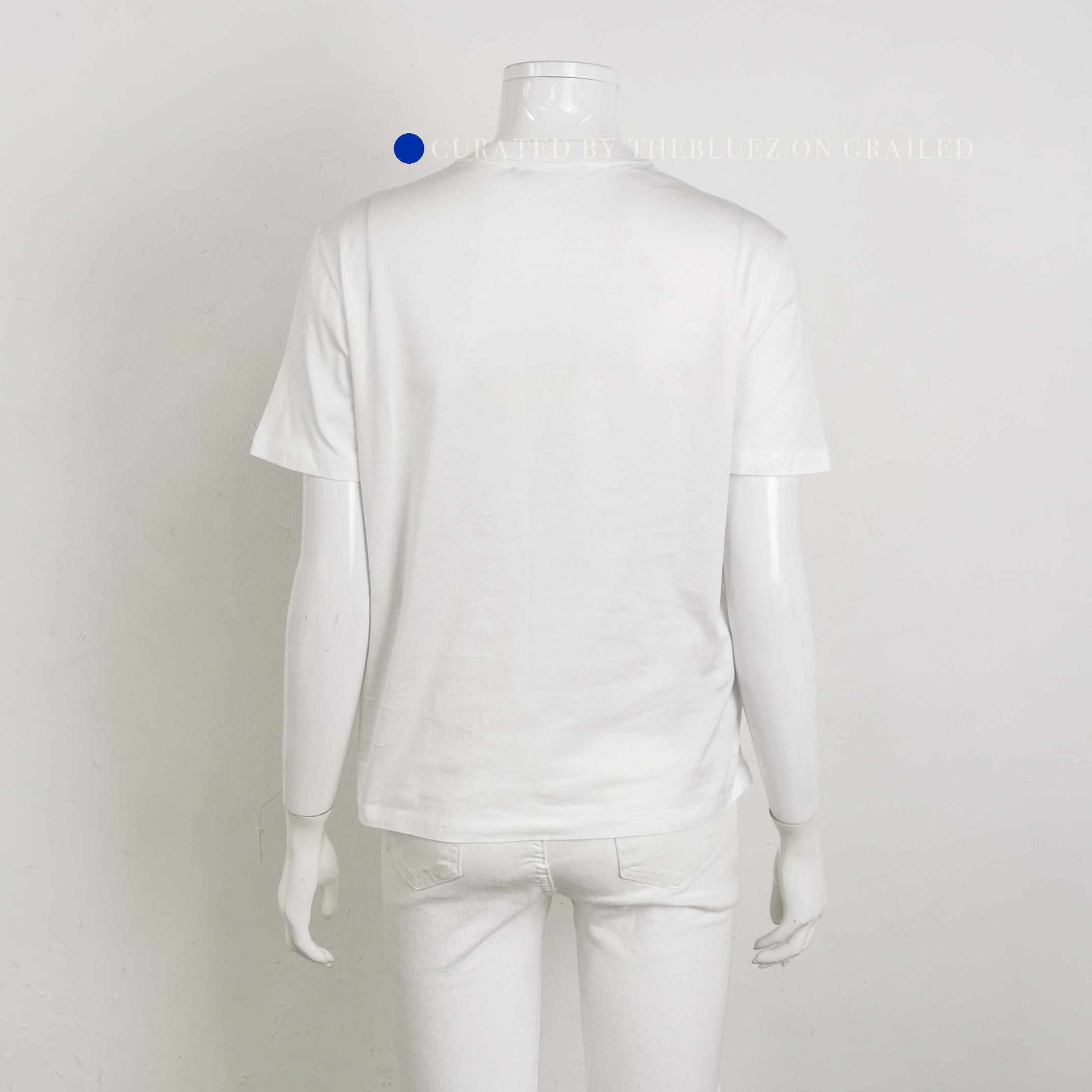 Prada Minimalist Logo T-Shirt in White Size US XS / EU 42 / 0 - 2 Thumbnail