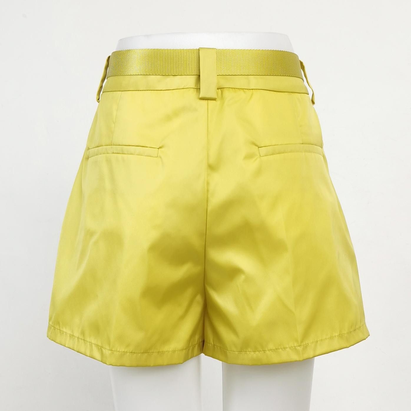 Prada Yellow Nylon Pouch Belt Shorts Size US 30 / EU 46 - 2 Thumbnail