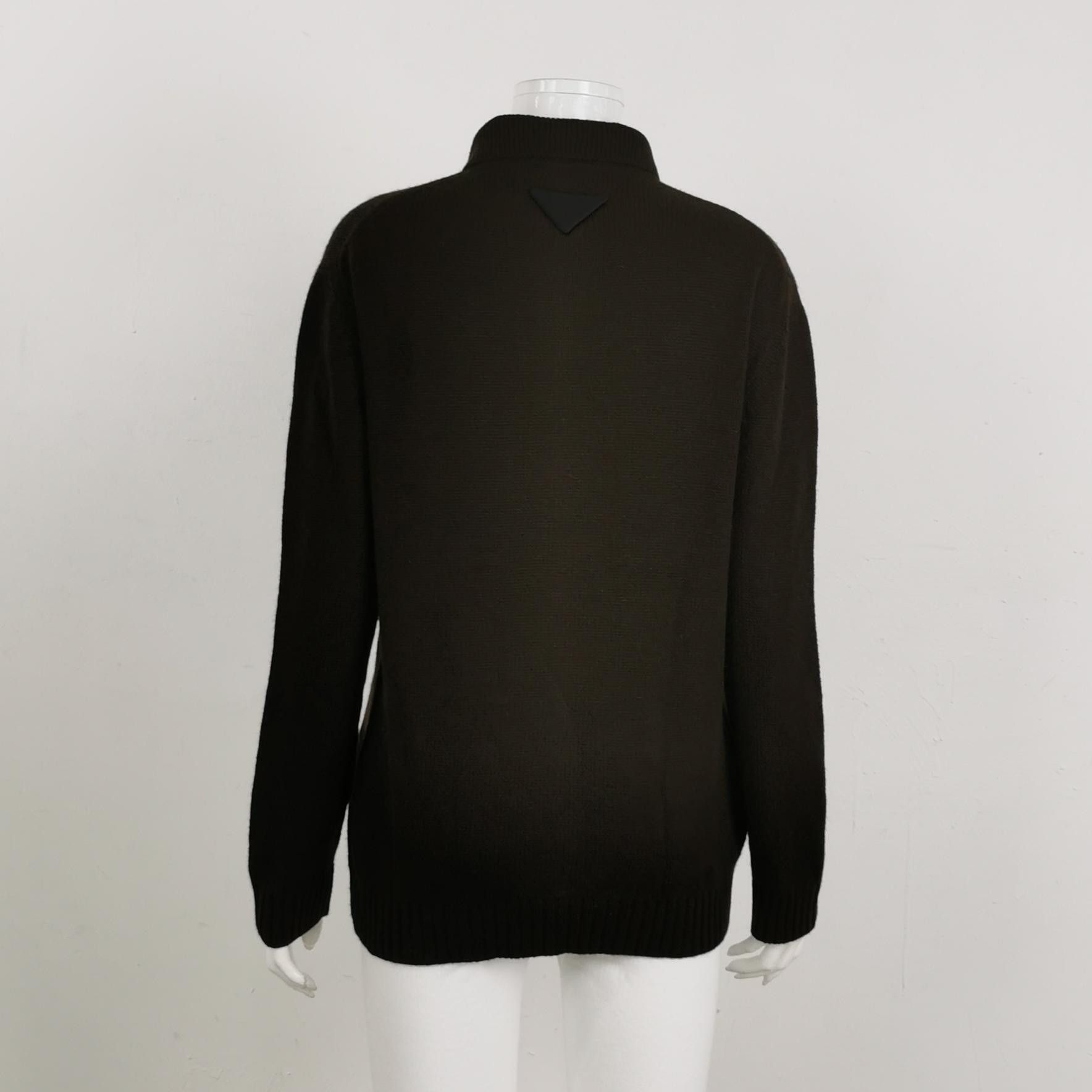 Prada Cashmere Polo Sweater in Brown, Size XS Size US XS / EU 42 / 0 - 2 Thumbnail