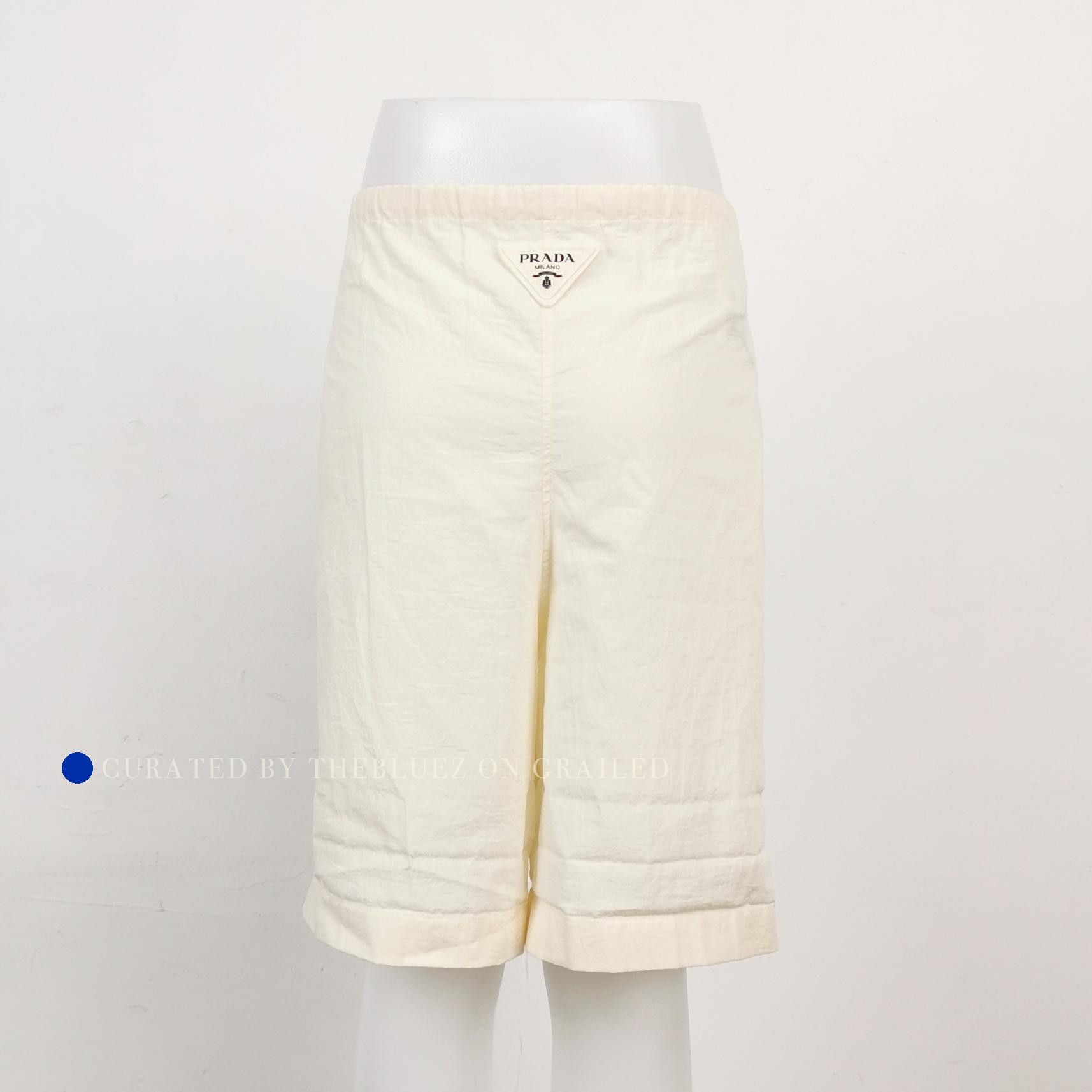 Prada Mermaid Print Beige Shorts in Size 40 Size US 40 / EU 56 - 2 Thumbnail