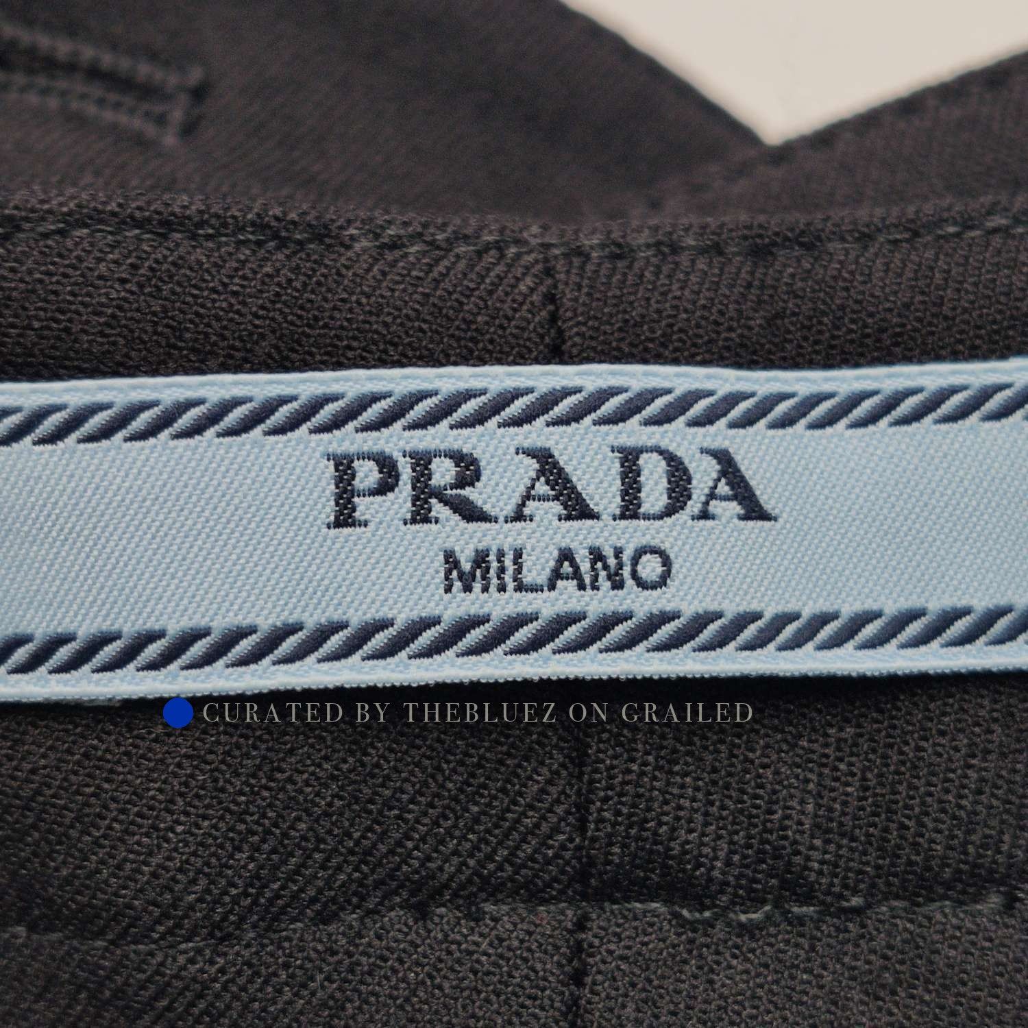Prada Wool Blend Casual Pants in Black, Size 28 Size US 28 / EU 44 - 2 Thumbnail