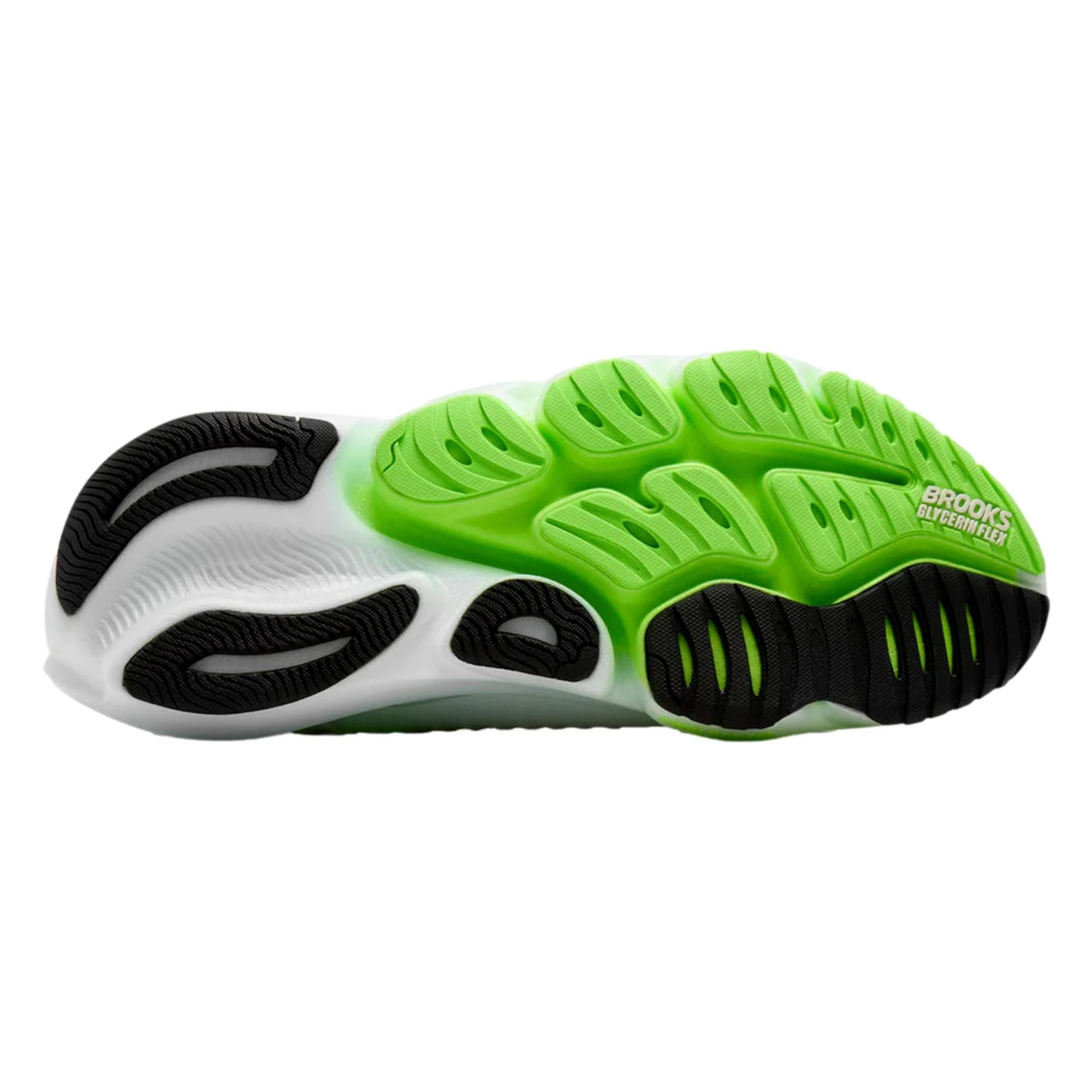 Brooks Glycerin Flex White / Green Gecko / Phantom 110478 1D 114 Size US 12 / EU 45 - 4 Thumbnail
