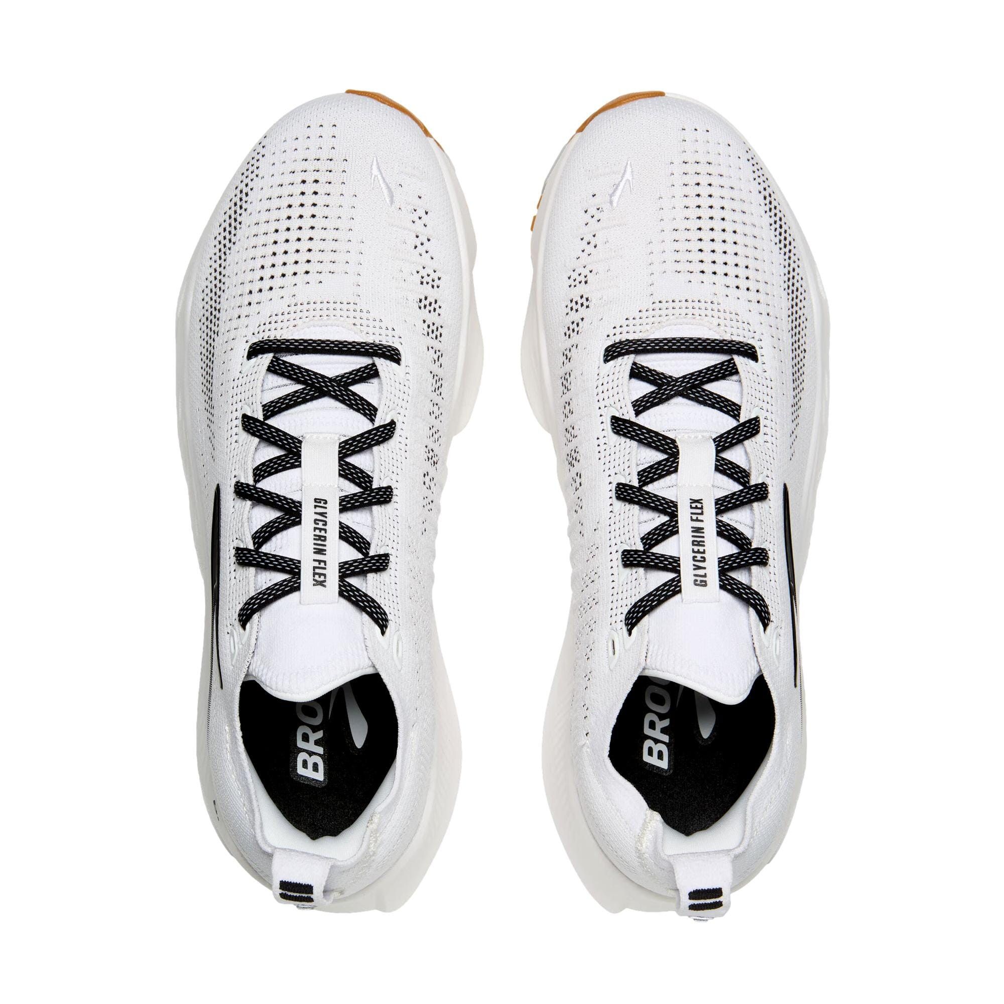 Brooks Glycerin Flex White / Black / Gum 110478 1D 187 Size US 12 / EU 45 - 2 Thumbnail