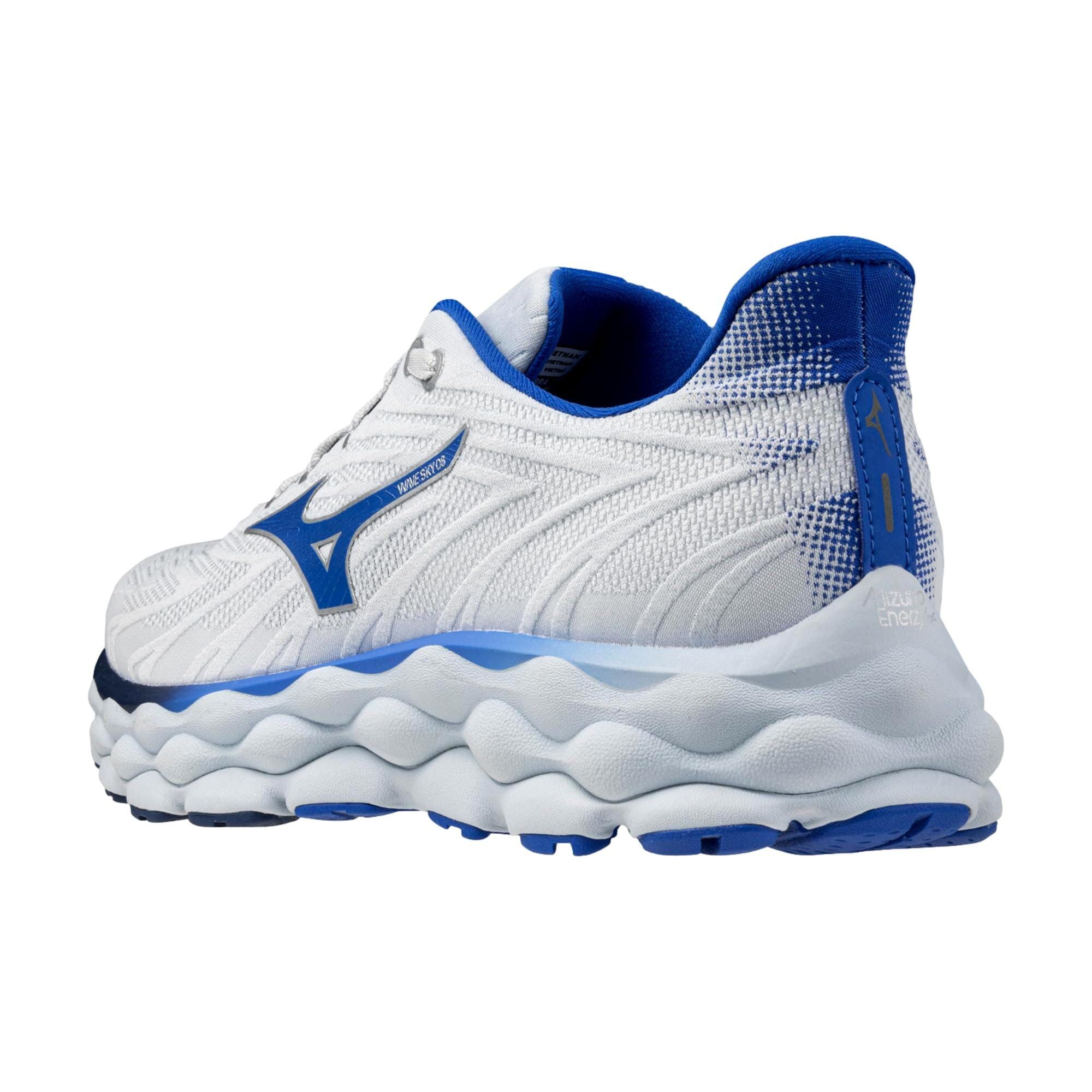 Mizuno Wave Sky 8 Plein Air/Laser Blue J1GC240201 Size US 12 / EU 45 - 4 Thumbnail