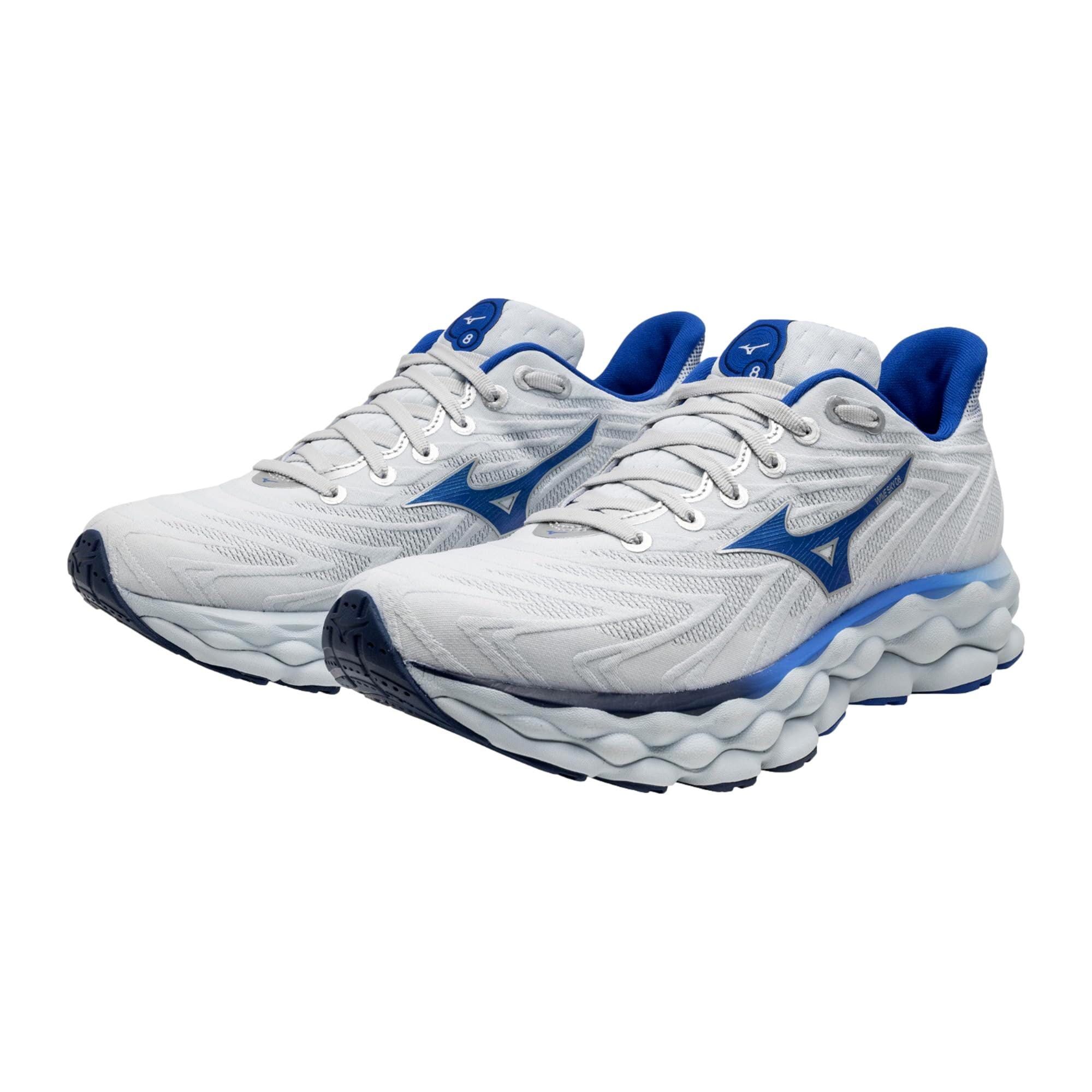 Mizuno Wave Sky 8 Plein Air/Laser Blue J1GC240201 Size US 12 / EU 45 - 2 Thumbnail