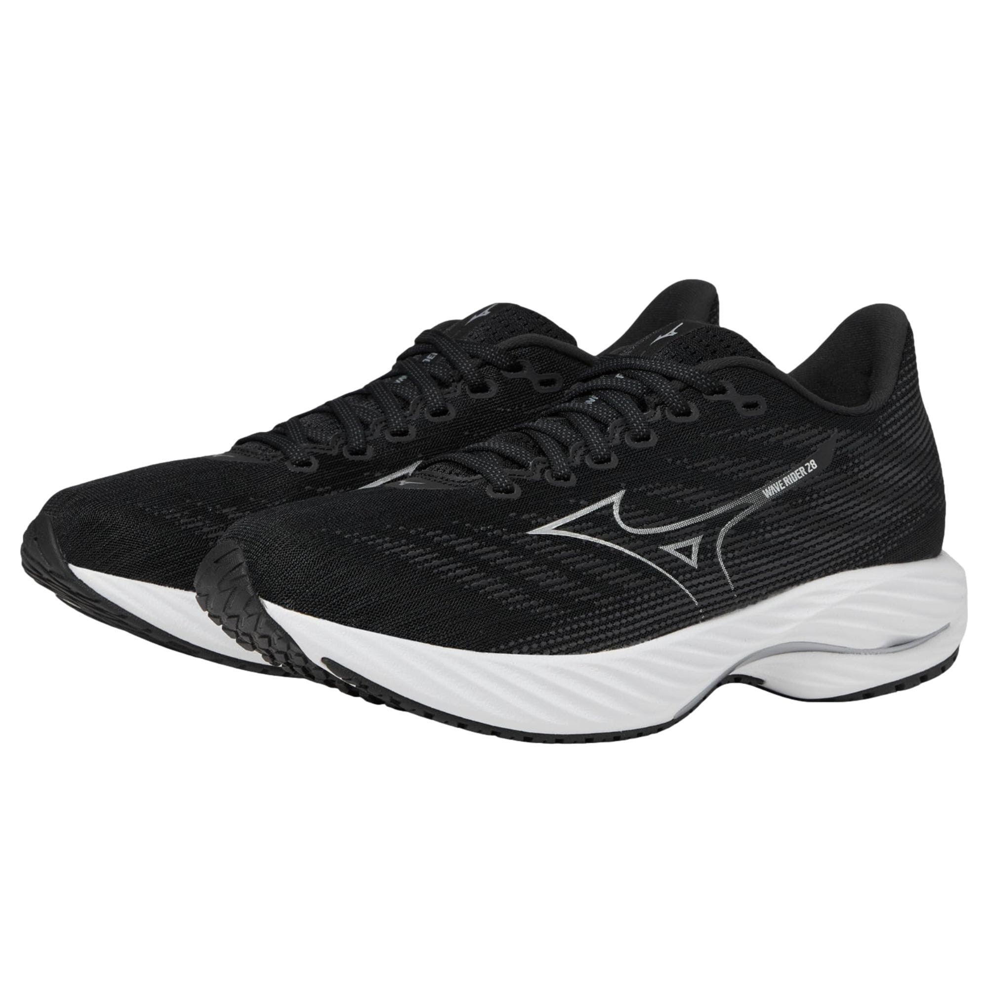 Mizuno Wave Rider 28 Black / Silver J1GC240402 Size US 12 / EU 45 - 4 Thumbnail