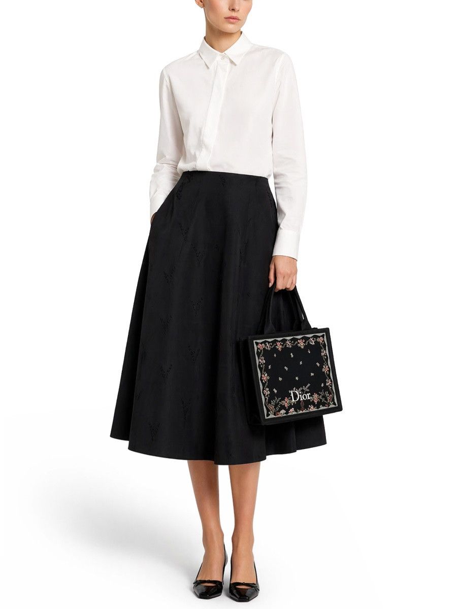 Dior DIOR SHIRT WITH ASYMMETRICAL CLOSURE - WHITE (FR 36) Size XS / US 0-2 / IT 36-38 - 2 Thumbnail