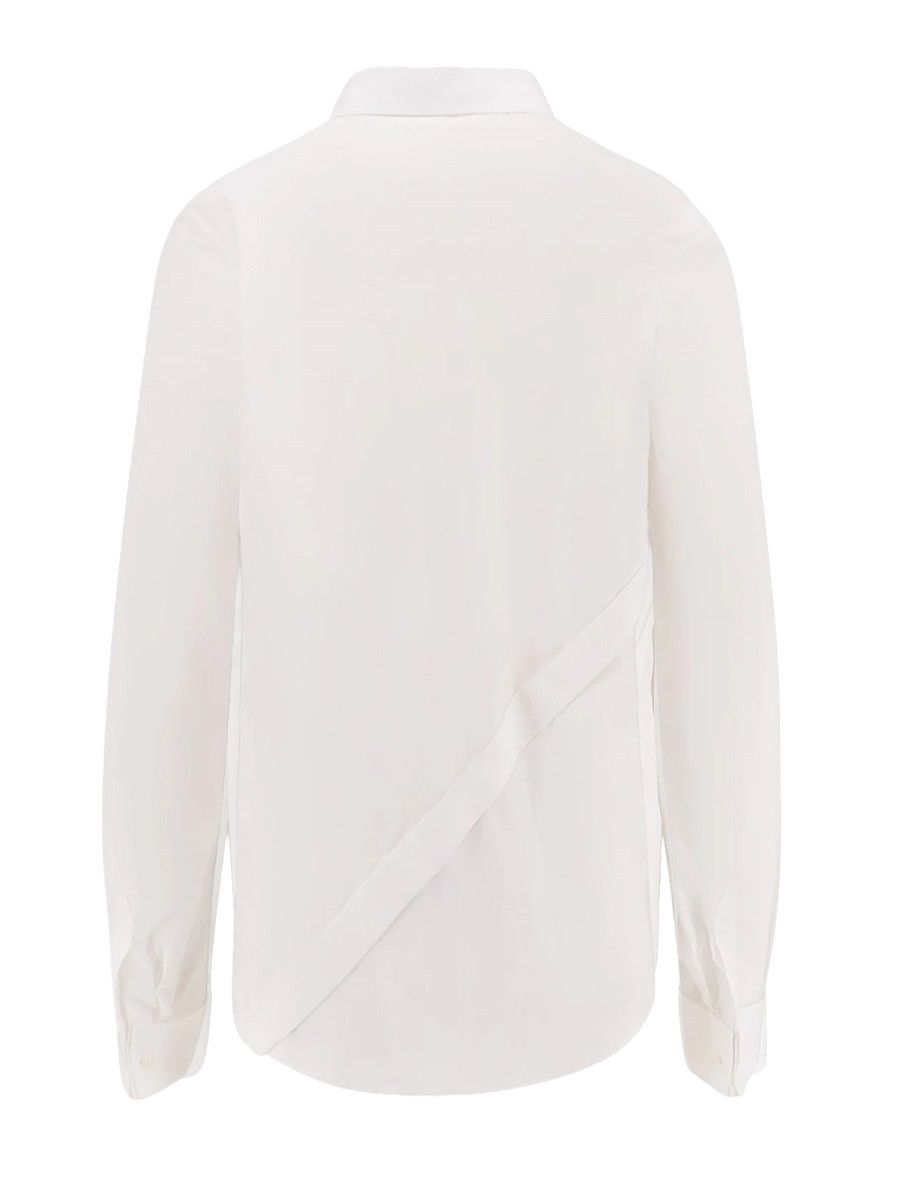 Dior DIOR SHIRT WITH ASYMMETRICAL CLOSURE - WHITE (FR 36) Size XS / US 0-2 / IT 36-38 - 3 Thumbnail