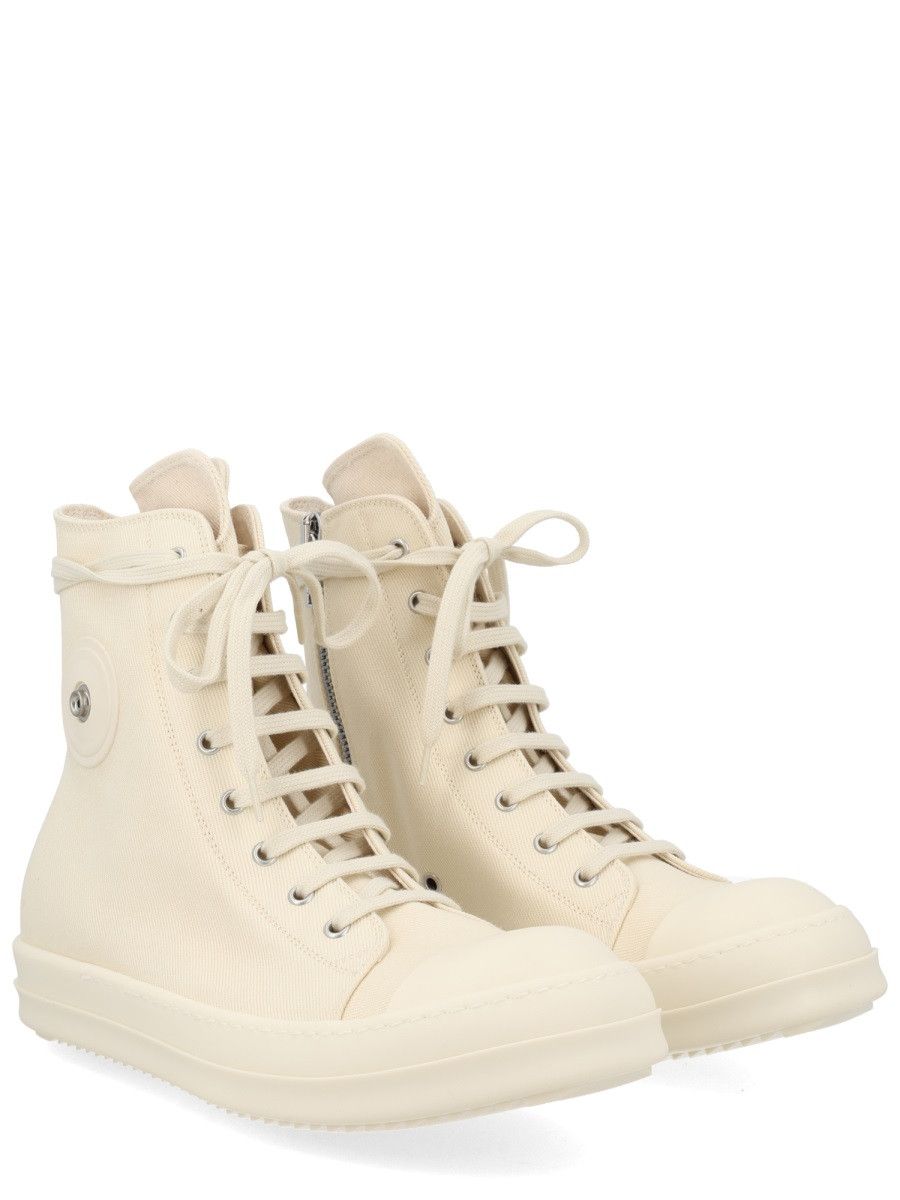 Rick Owens Drkshdw RICK OWENS DRKSHDW SNEAKER ALTA IN DENIM - WHITE (IT 42) Size US 9 / EU 42 - 2 Thumbnail