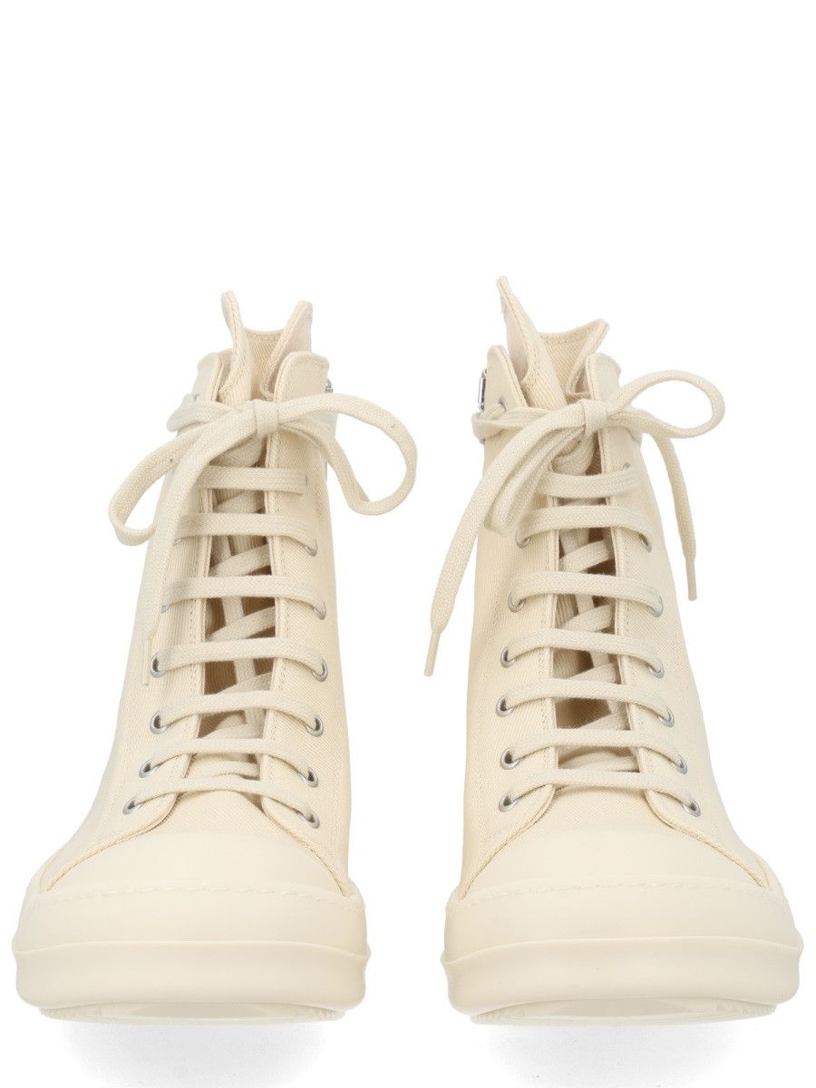 Rick Owens Drkshdw RICK OWENS DRKSHDW SNEAKER ALTA IN DENIM - WHITE (IT 42) Size US 9 / EU 42 - 3 Thumbnail